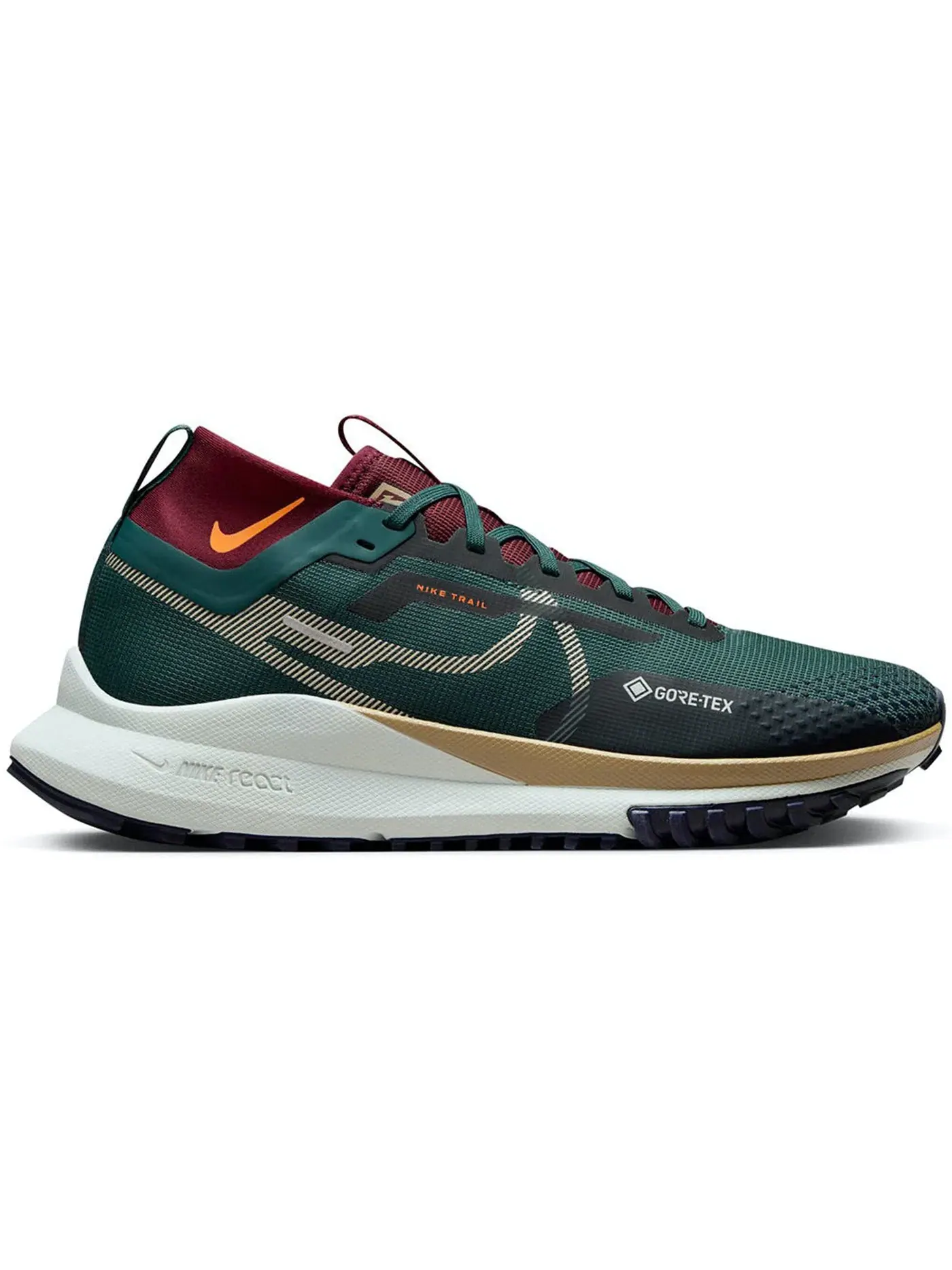 Мужские кроссовки для бега по бездорожью Nike React Pegasus Trail 4 Gore-Tex — изображение 1 из 1, глубокий///хаки