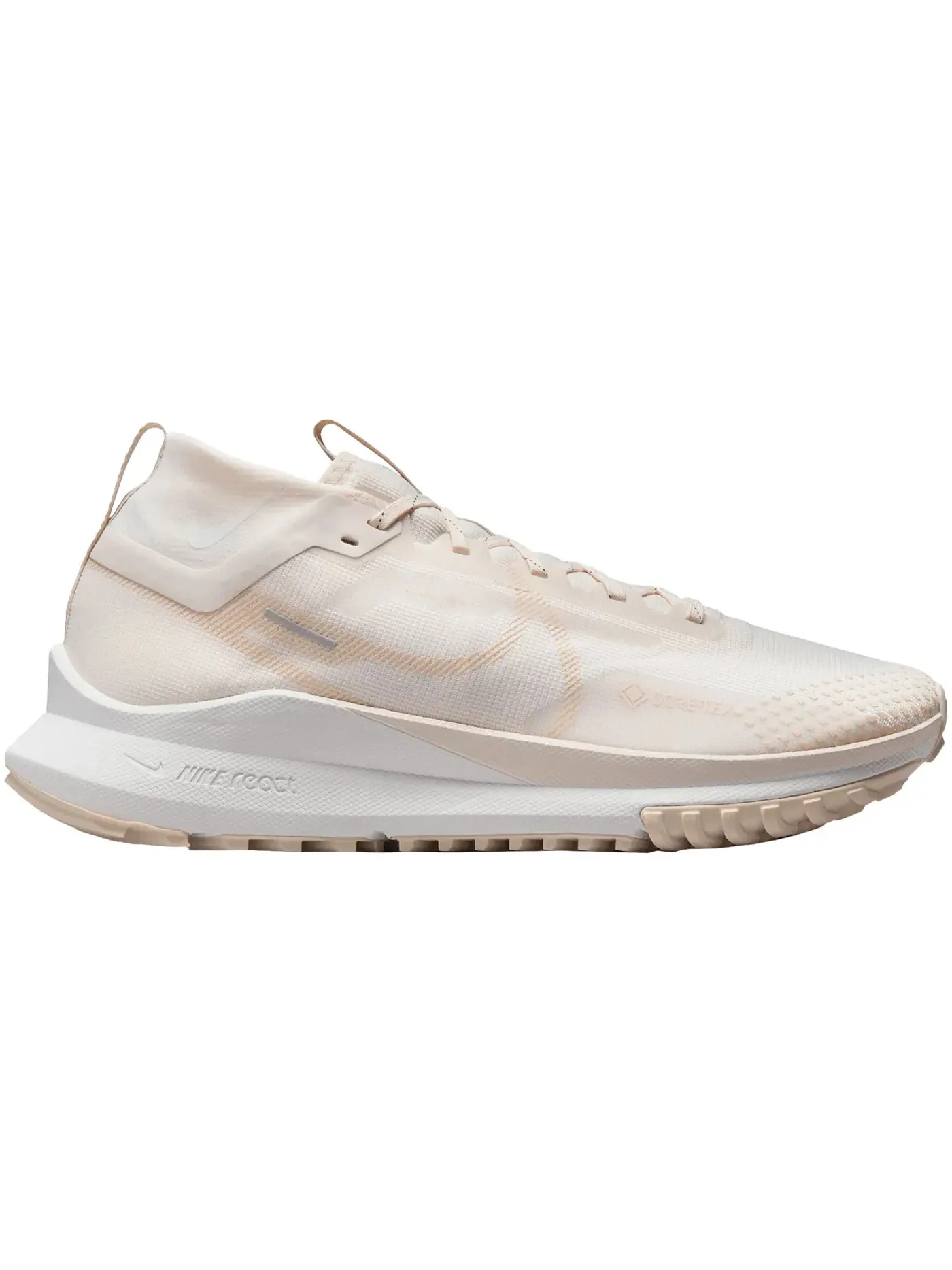 Мужские кроссовки для бега по бездорожью Nike React Pegasus Trail 4 Gore-Tex — изображение 1 из 1, белый/светлый коричневый