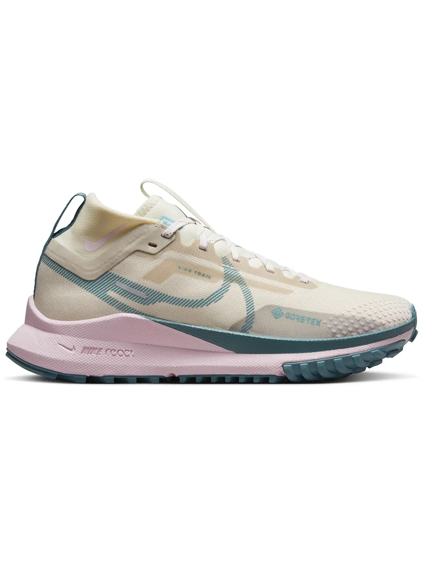 Женские кроссовки для бега с мембраной Gore-Tex Nike React Pegasus Trail 4 Gore-Tex — изображение 1 из 3, розовый
