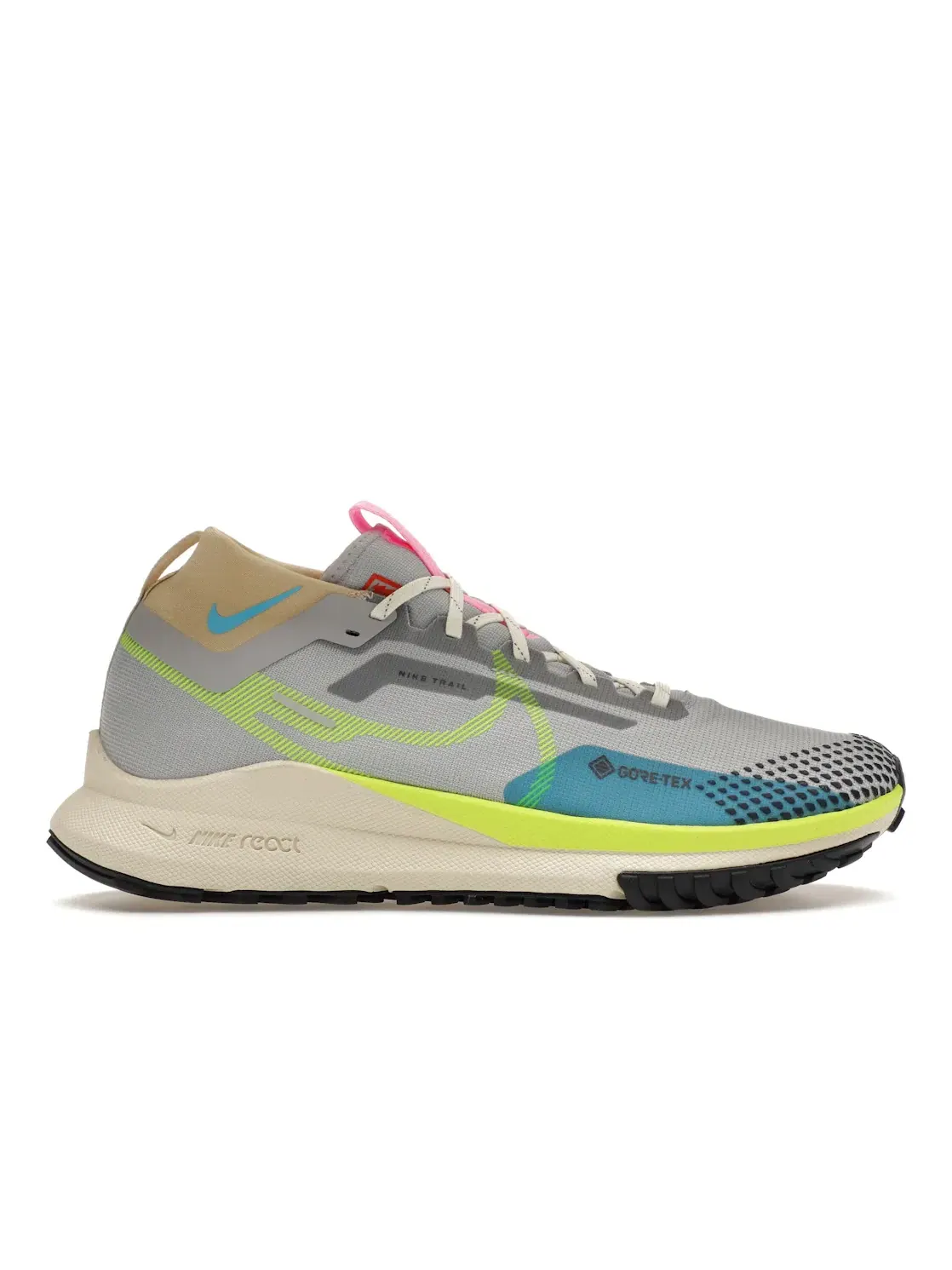 Мужские кроссовки для бега по бездорожью Nike React Pegasus Trail 4 Gore-Tex Nike — изображение 1 из 4, серый