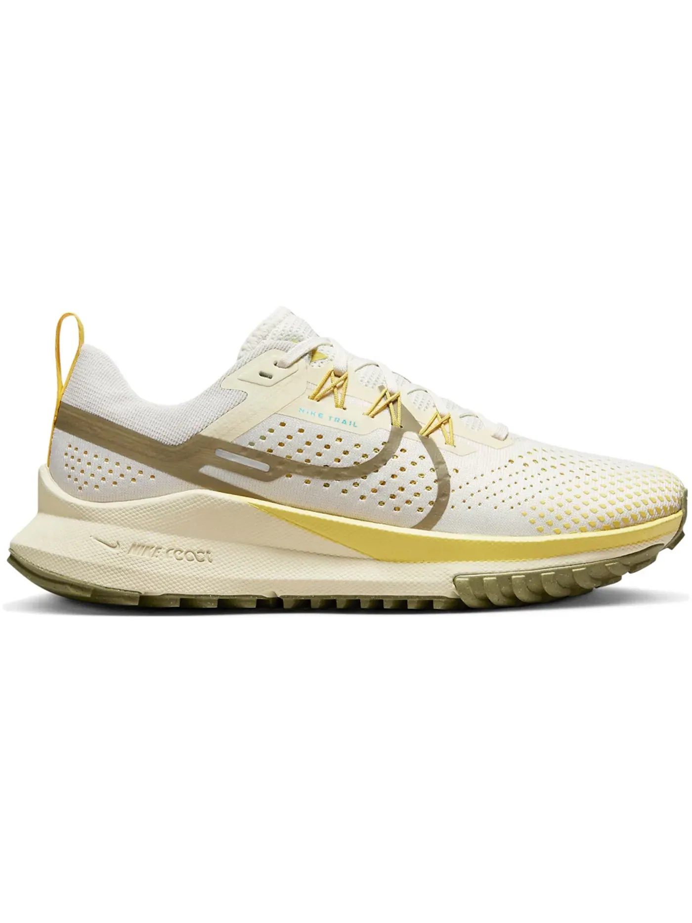 Женские кроссовки для бега с технологией Nike React Nike React Pegasus Trail 4 — изображение 1 из 1, оливковый/золотистый