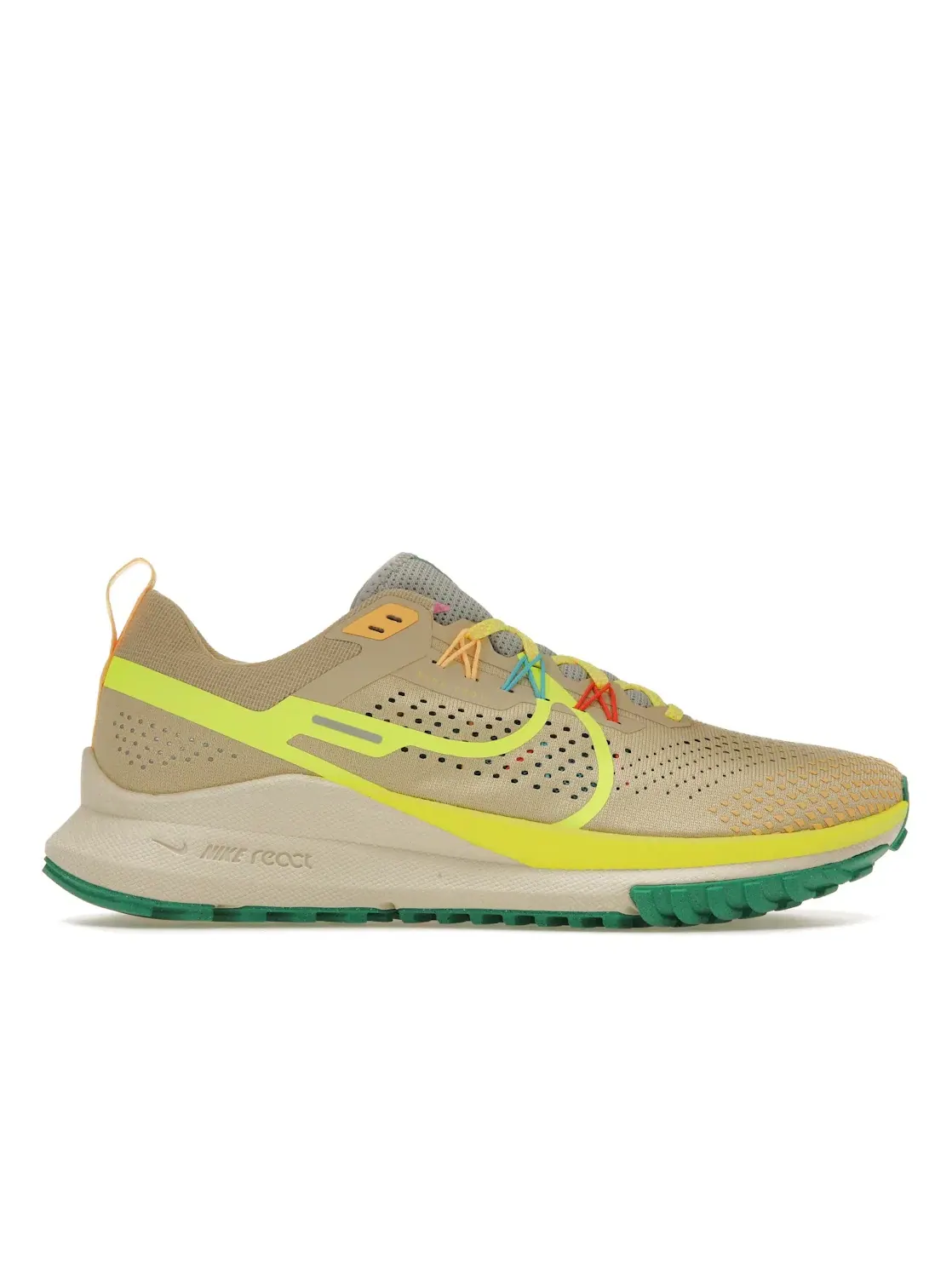 Мужские кроссовки для бега Nike React Pegasus Trail 4 — изображение 1 из 4, золотистый синий зеленый