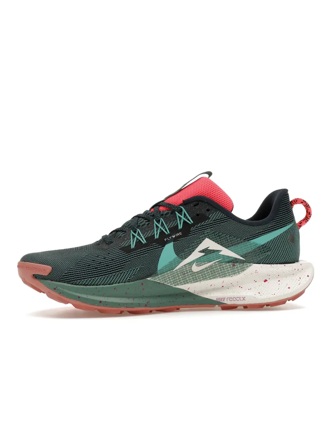 Мужские кроссовки для бега с технологией React Nike React Pegasus Trail 5 Nike — изображение 3 из 4, темно-синий//зеленый