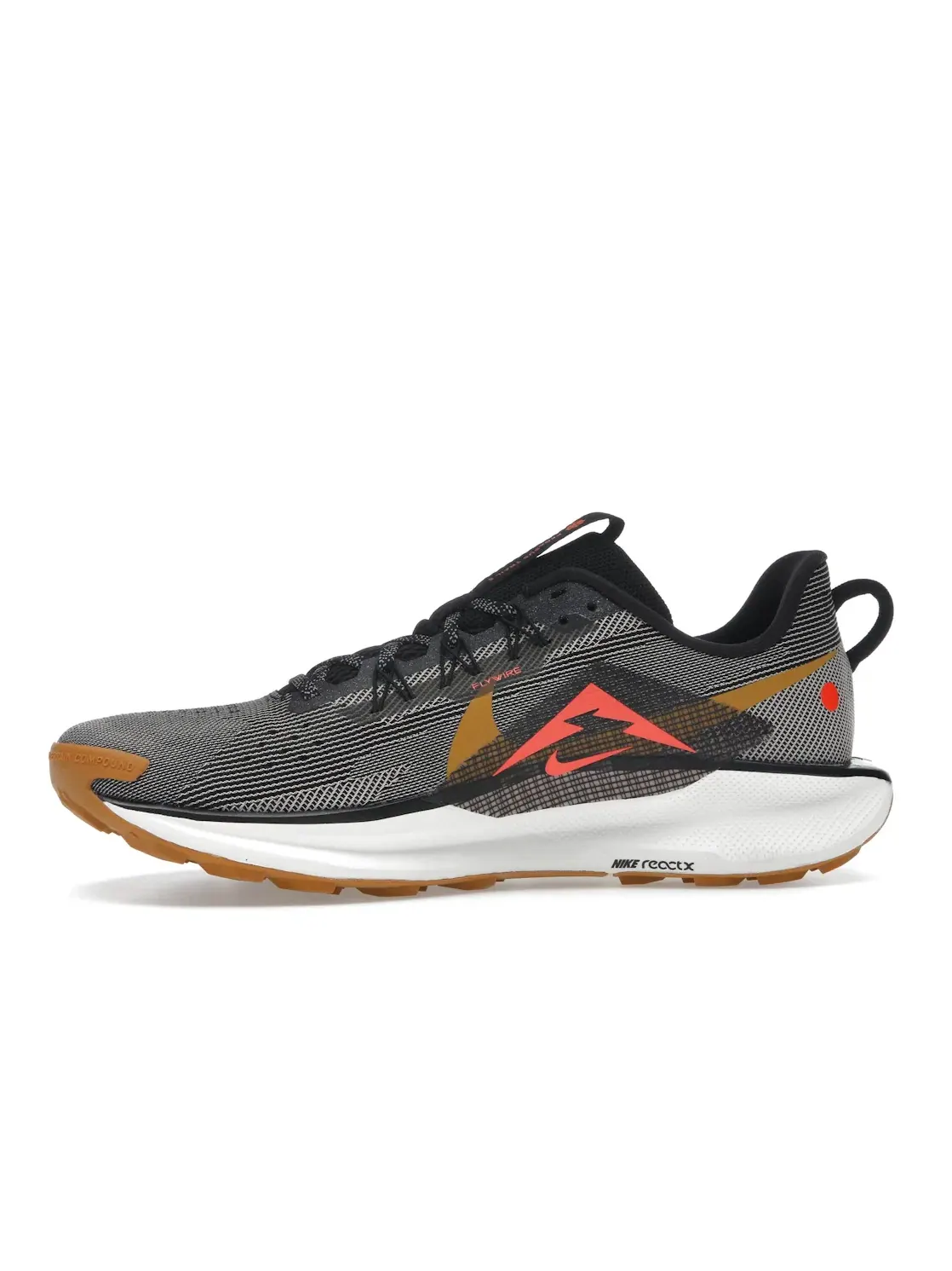 Мужские кроссовки для бега Nike React Pegasus Trail 5 — изображение 3 из 4, черный//серый