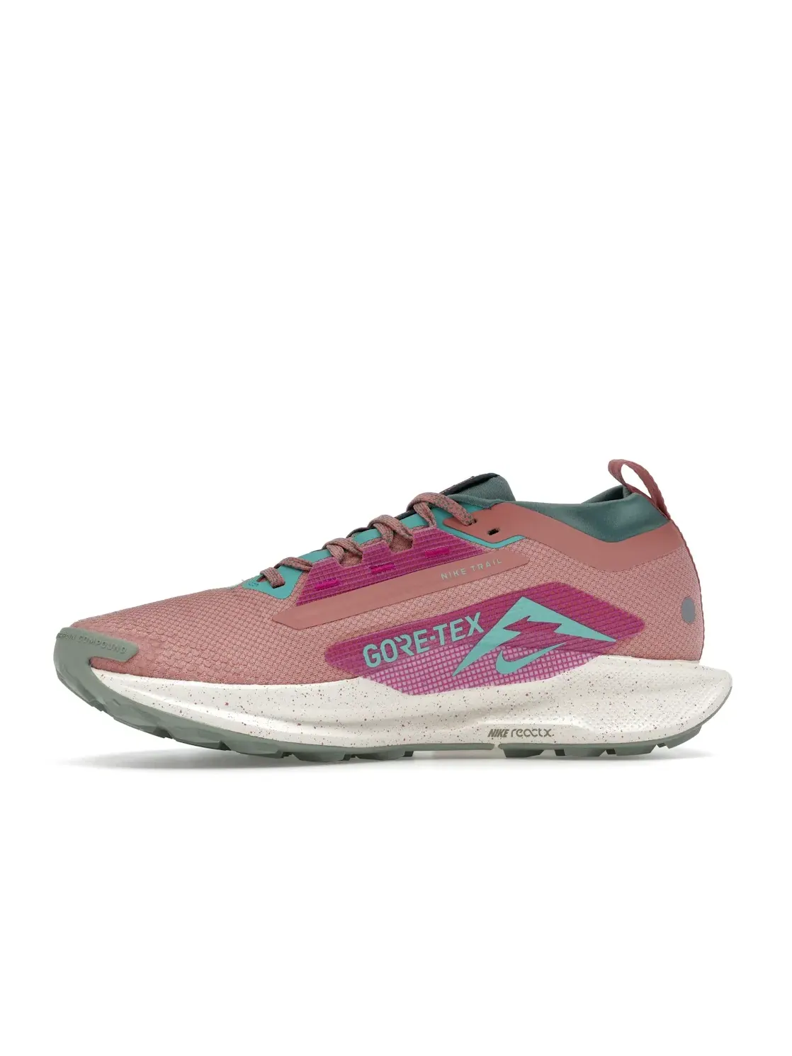 Женские кроссовки для бега с мембраной Gore-Tex Nike React Pegasus Trail 5 Gore-Tex — изображение 3 из 4, красный///зеленый