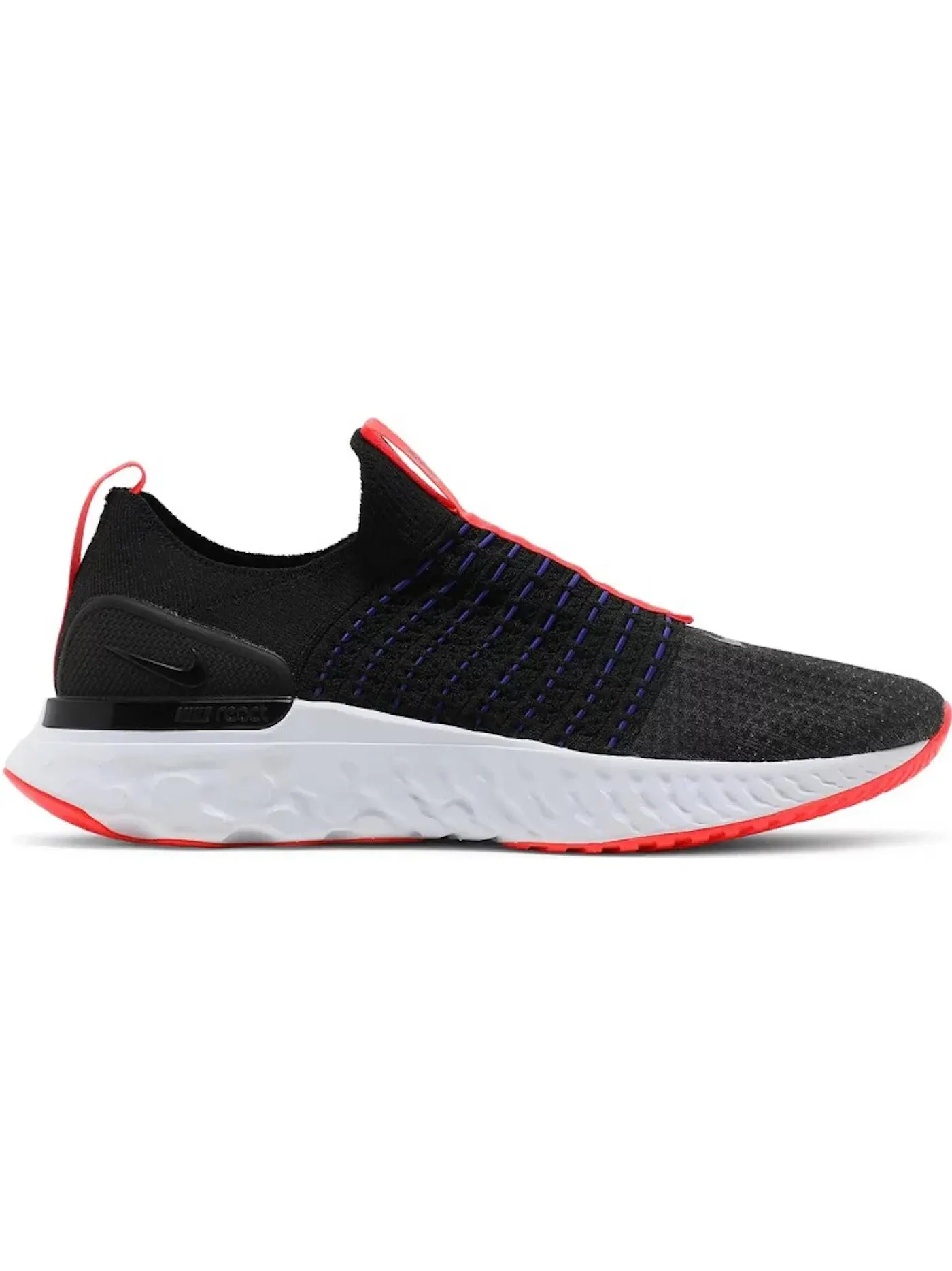 Мужские кроссовки для бега с амортизацией Nike React Phantom Run Flyknit 2 Nike — изображение 1 из 1, черный/белый/яркий