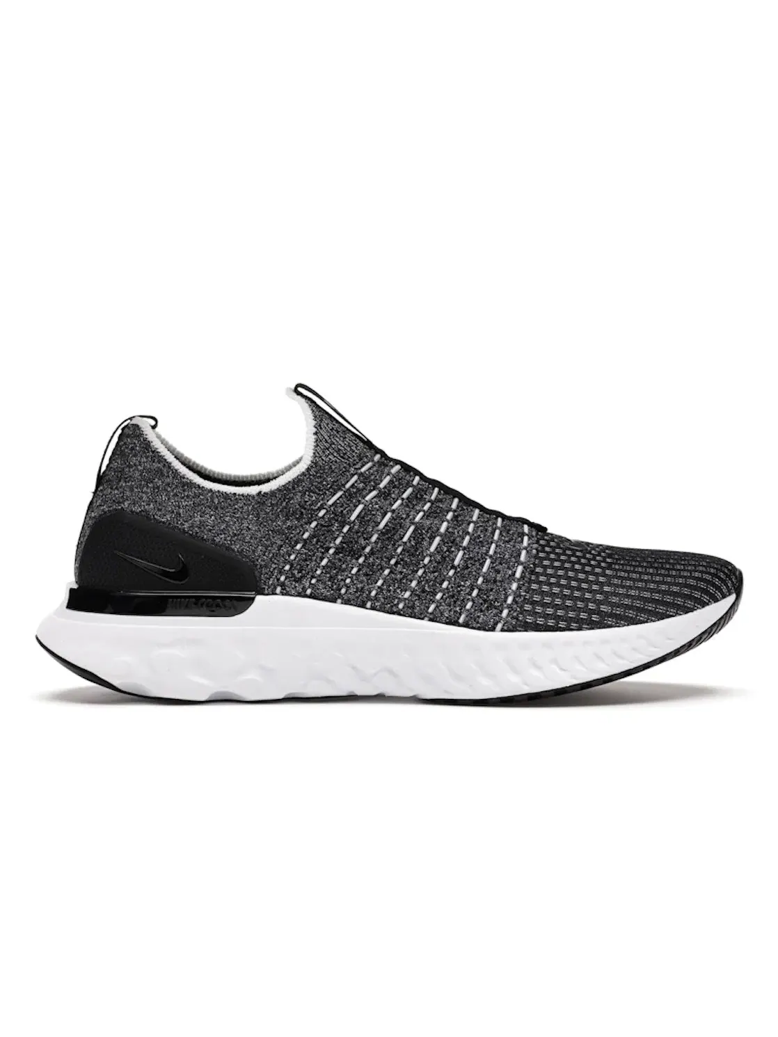 Мужские кроссовки для бега с технологией Flyknit Nike React Phantom Run Flyknit 2 Nike — изображение 1 из 4, черный/белый