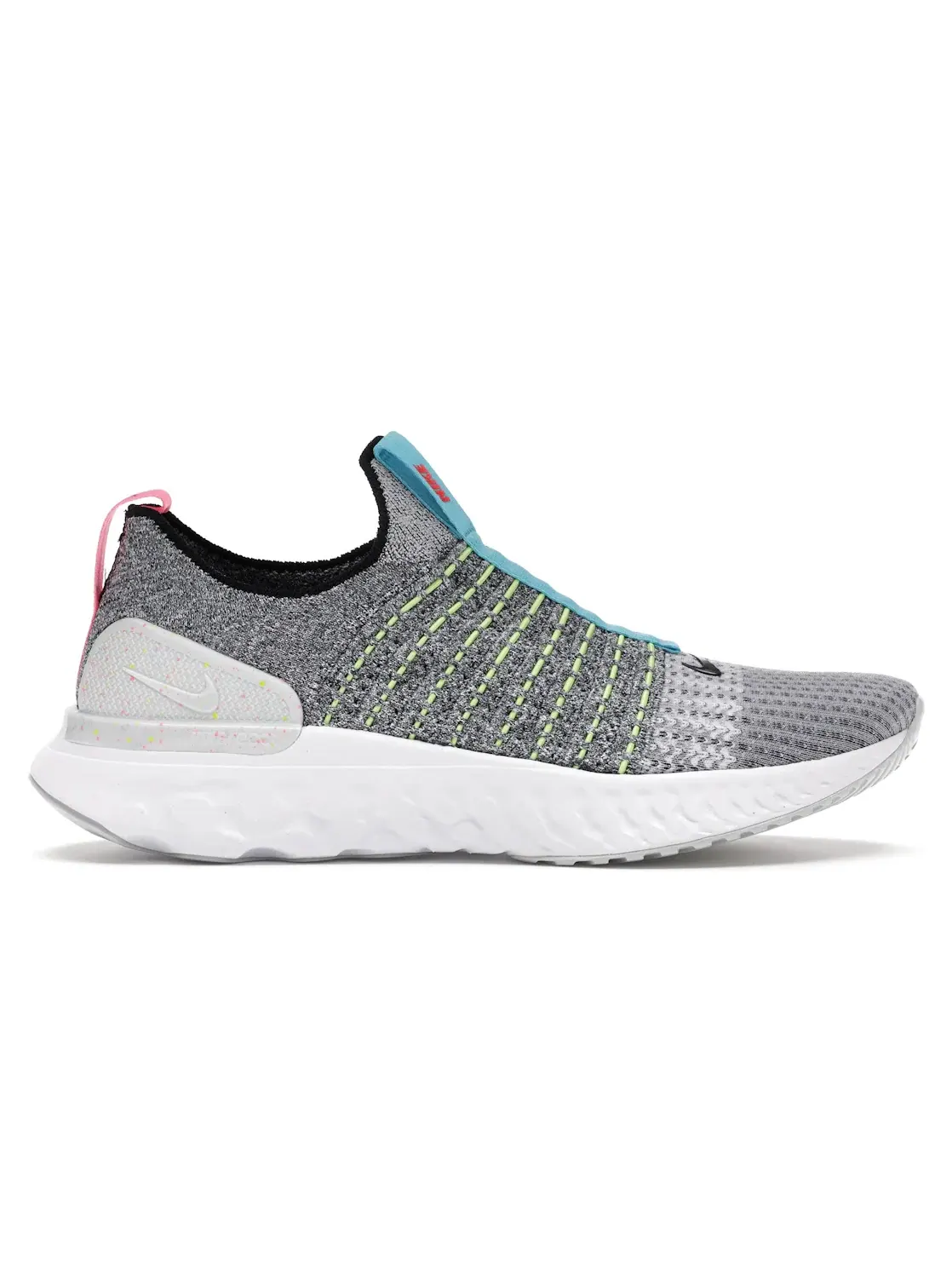 Мужские кроссовки с амортизацией Nike React Phantom Run Flyknit 2 — изображение 1 из 4, белый/-синий-черный