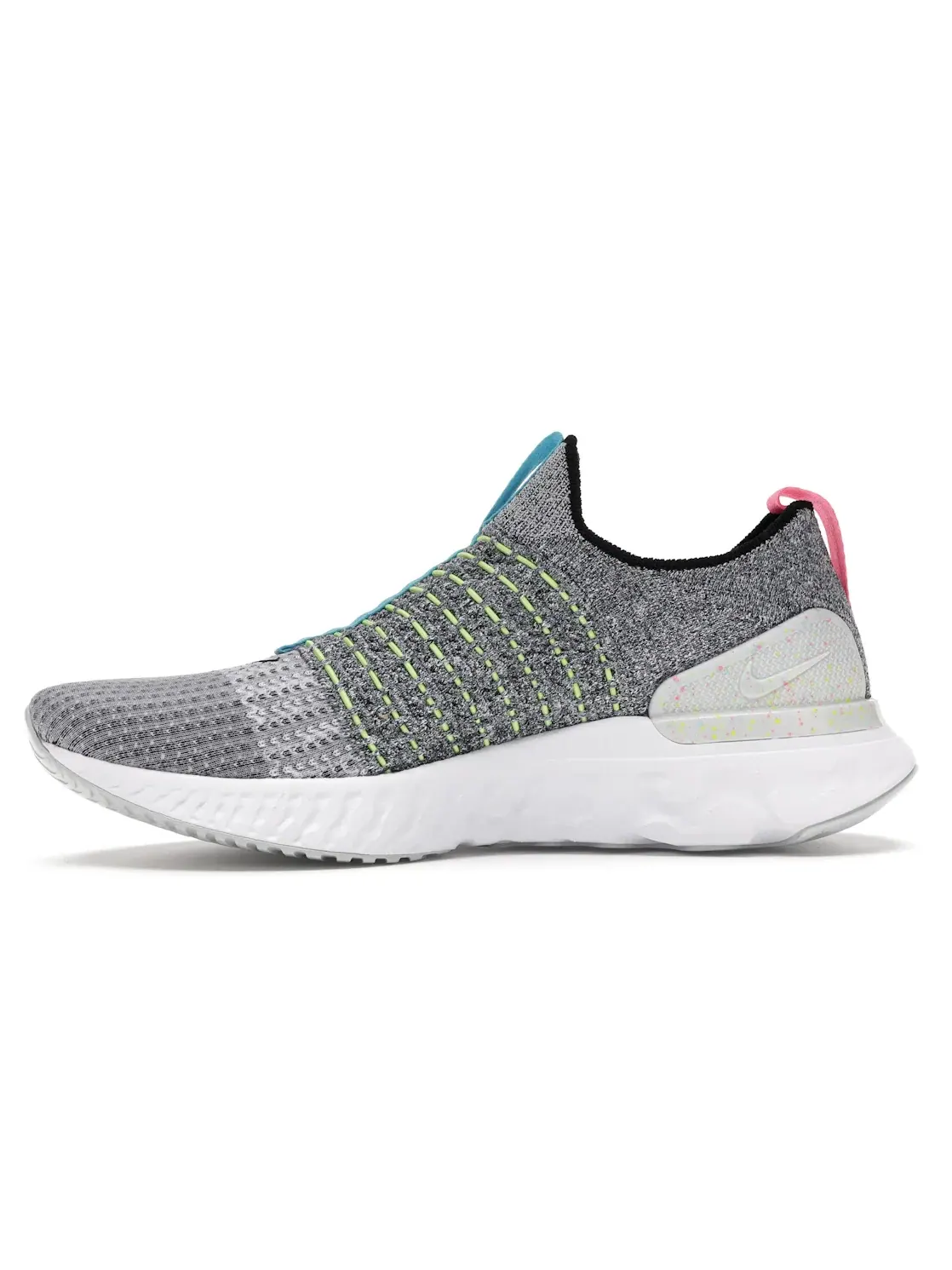 Мужские кроссовки с амортизацией Nike React Phantom Run Flyknit 2 — изображение 3 из 4, белый/-синий-черный