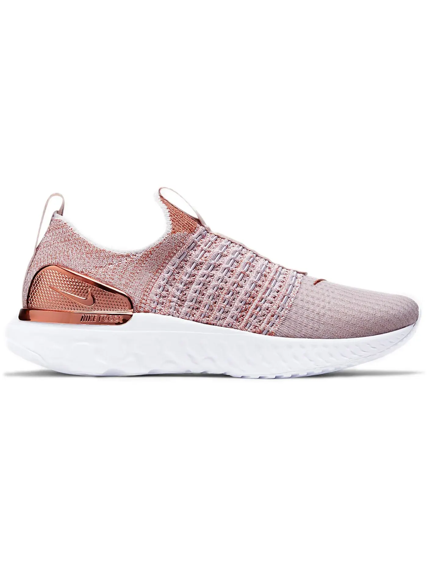 Женские кроссовки для бега Nike React Phantom Run Flyknit 2 Premium — изображение 1 из 1, металлик красный