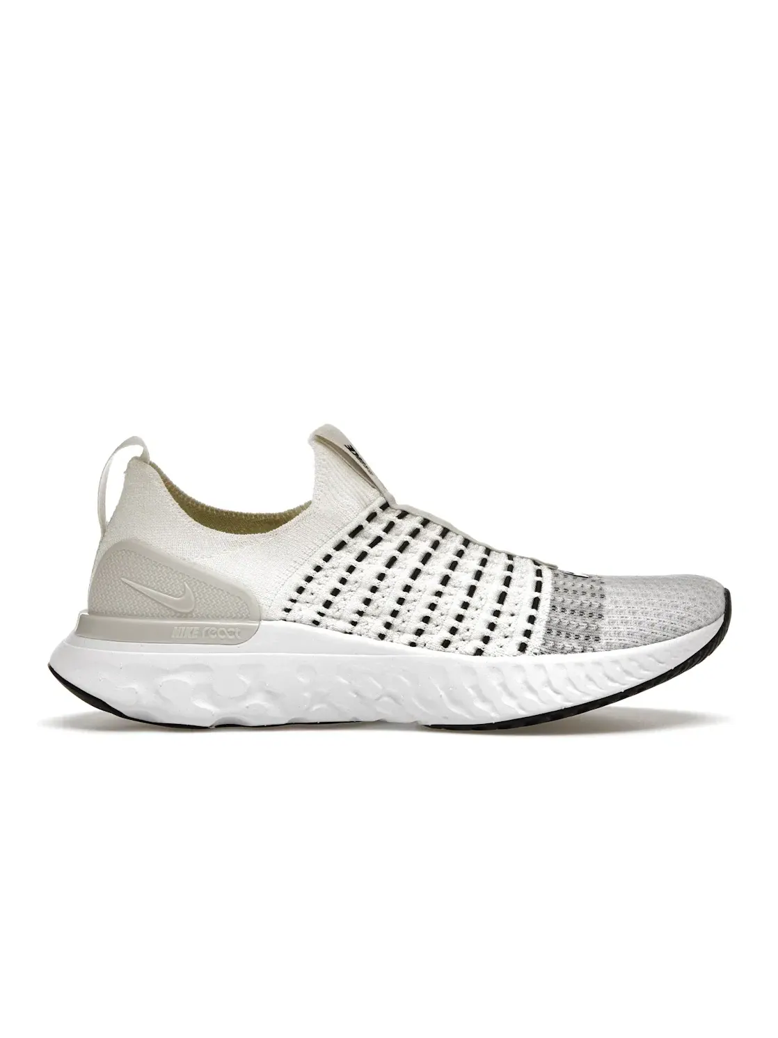 Мужские кроссовки для бега с технологией Flyknit Nike React Phantom Run Flyknit 2 — изображение 1 из 4, черный/белый/светлый