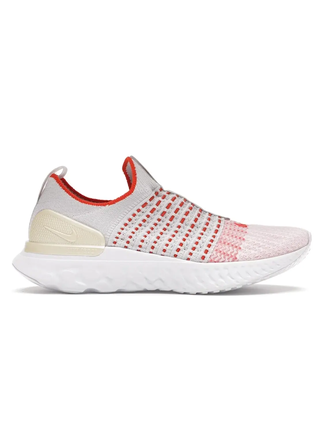 Женские кроссовки для бега с амортизацией Nike React Phantom Run Flyknit 2 — изображение 1 из 4, серый/оранжевый-металлик