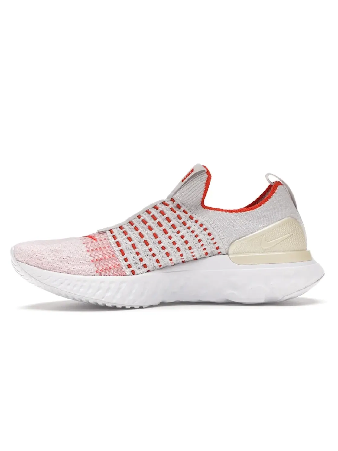 Женские кроссовки для бега с амортизацией Nike React Phantom Run Flyknit 2 — изображение 3 из 4, серый/оранжевый-металлик