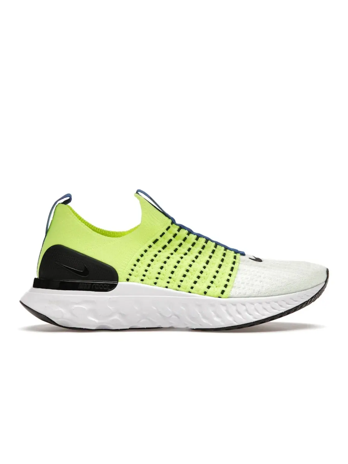 Мужские кроссовки с технологией React Flyknit Nike React Phantom Run Flyknit 2 Nike — изображение 1 из 4, белый//черный