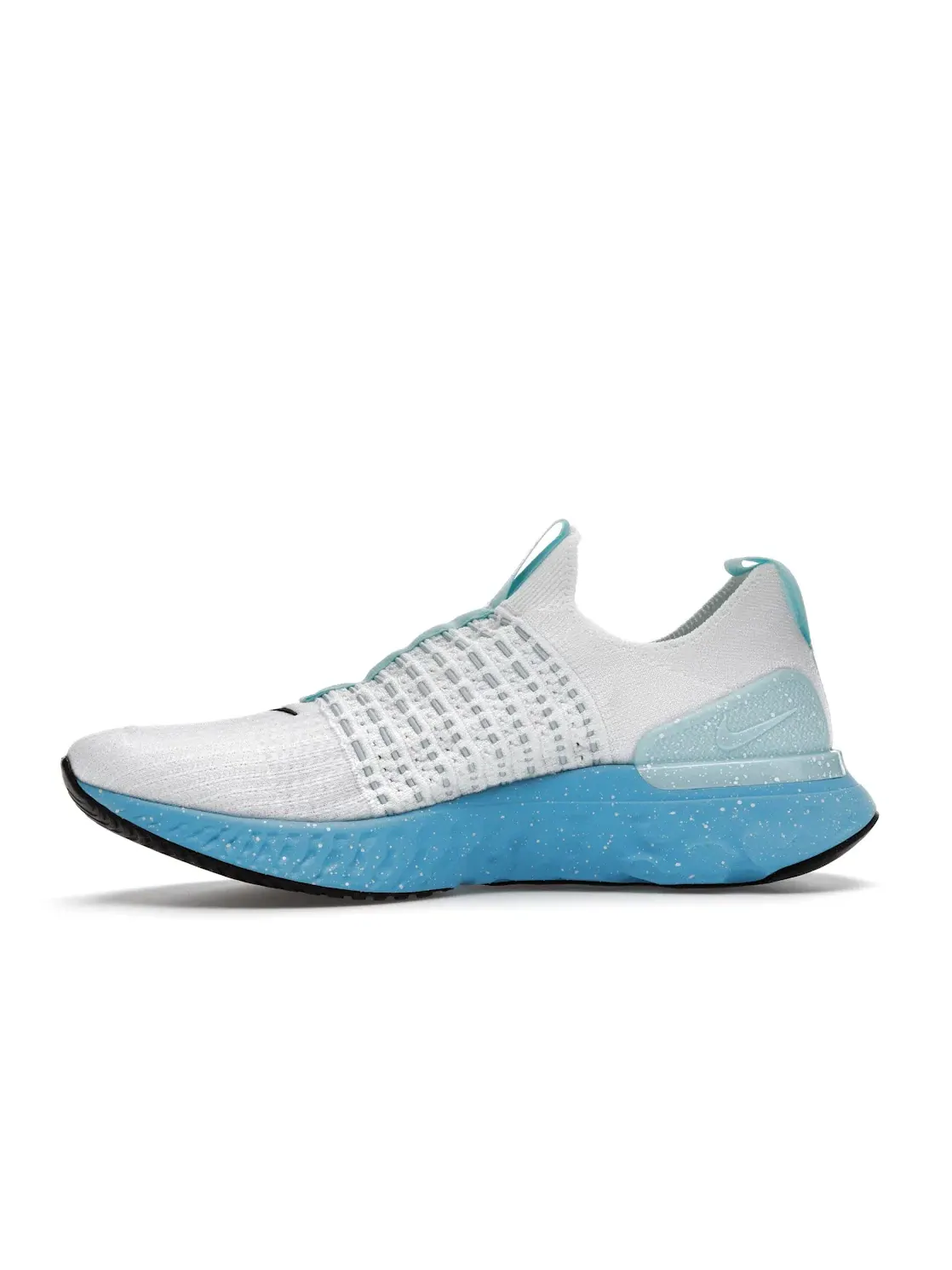 Мужские кроссовки с технологией Flyknit Nike React Phantom Run Flyknit 2 Nike — изображение 3 из 4, белый/синий//черный