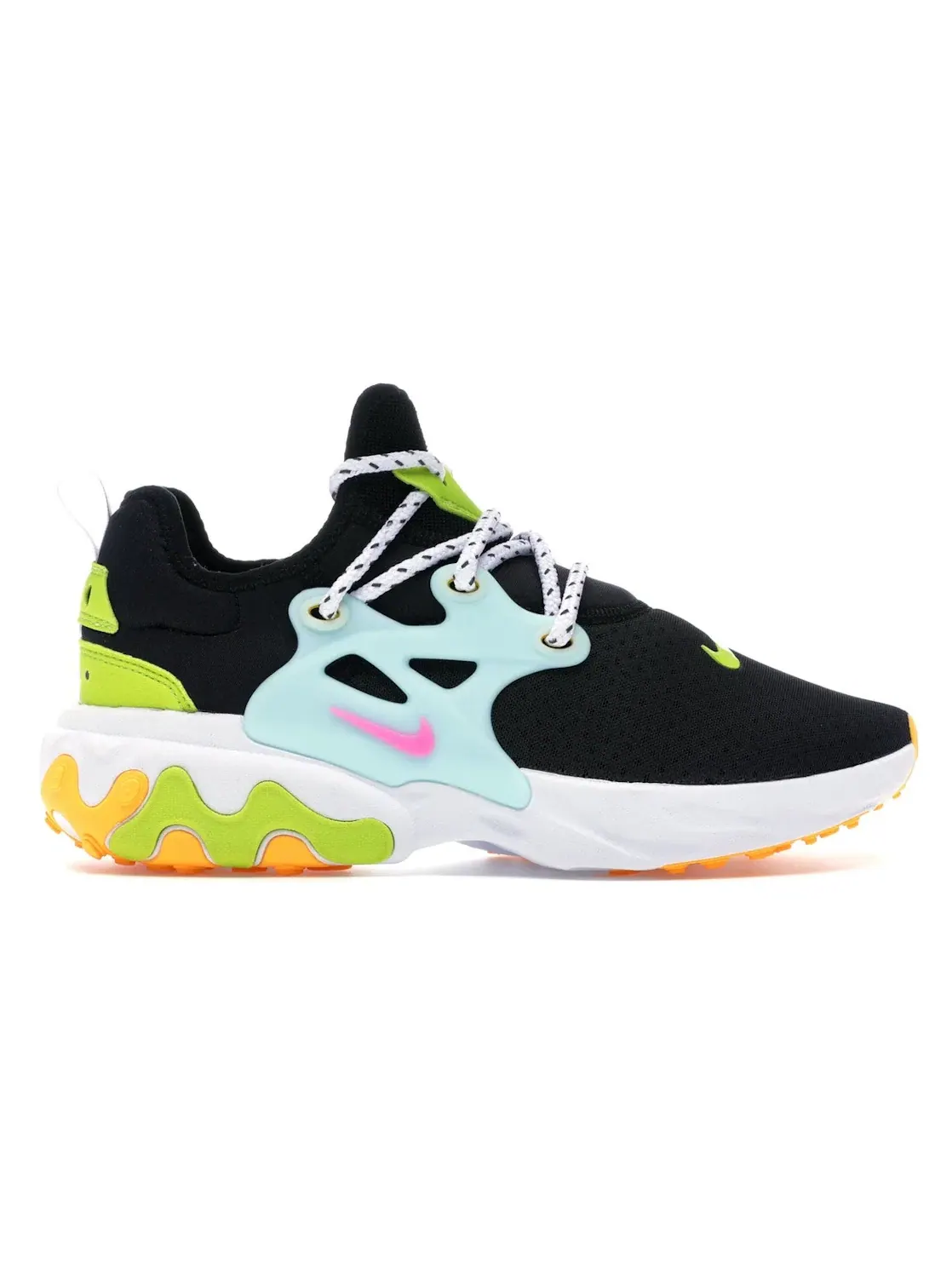 Женские кроссовки Lifestyle Nike React Presto — изображение 1 из 4, черный/розовый-оранжевый