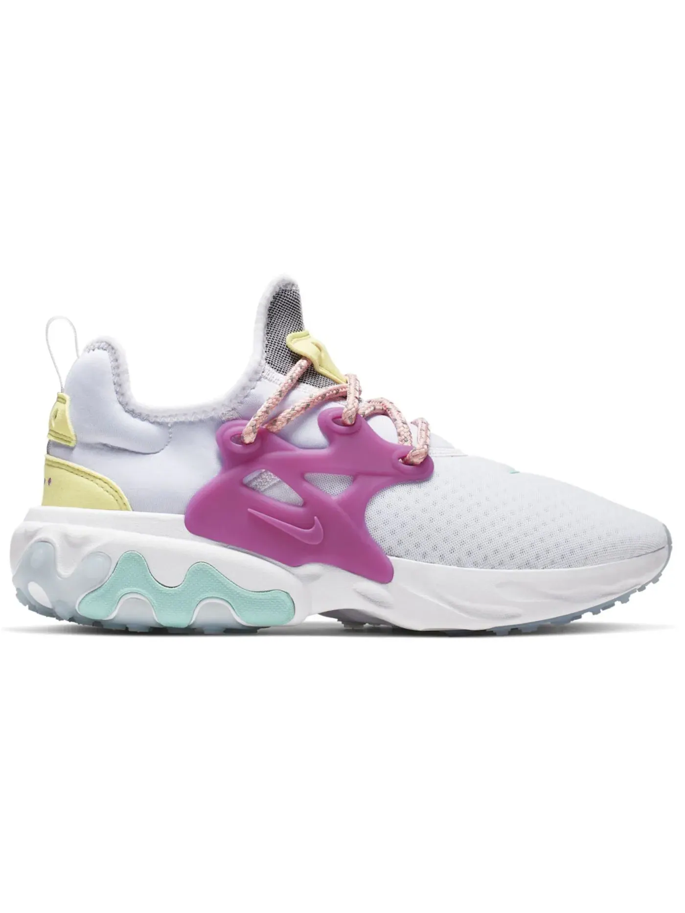Женские кроссовки для повседневной носки Nike React Presto Nike — изображение 1 из 1, белый//фиолетовый
