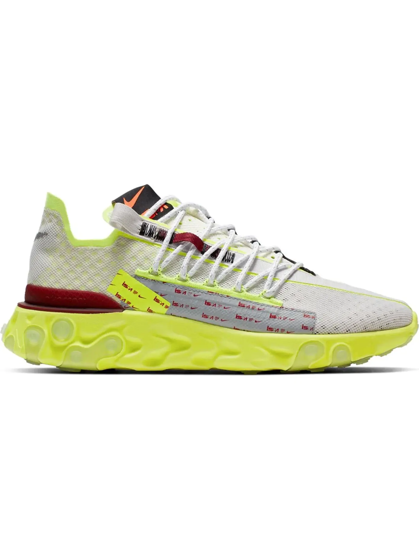 Мужские кроссовки Lifestyle Nike React Runner ISPA — изображение 1 из 1, платиновый/-красный