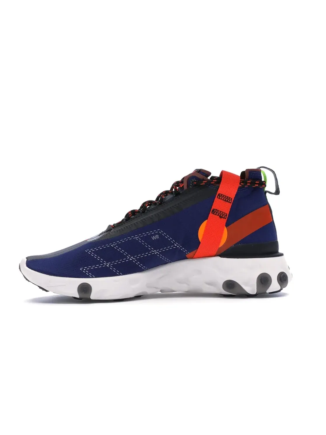 Мужские кроссовки с длинным шнурком Nike React Runner Mid WR — изображение 3 из 4, синий/черный-оранжевый