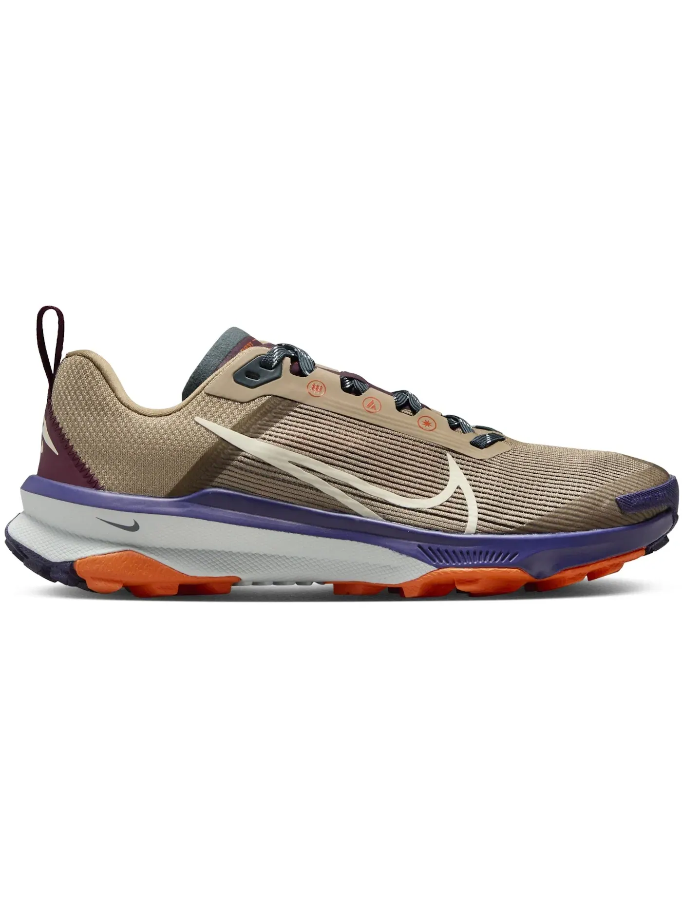 Женские кроссовки для бега Nike React Terra Kiger 9 — изображение 1 из 1, хаки/глубокий/оранжевый