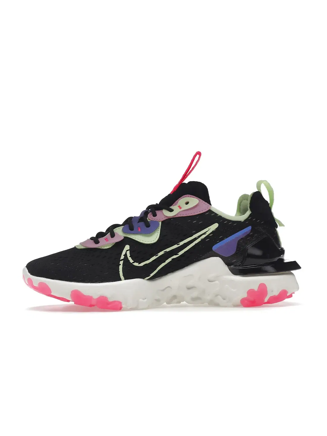 Женские кроссовки Lifestyle Nike React Vision — изображение 3 из 4, черный//розовый