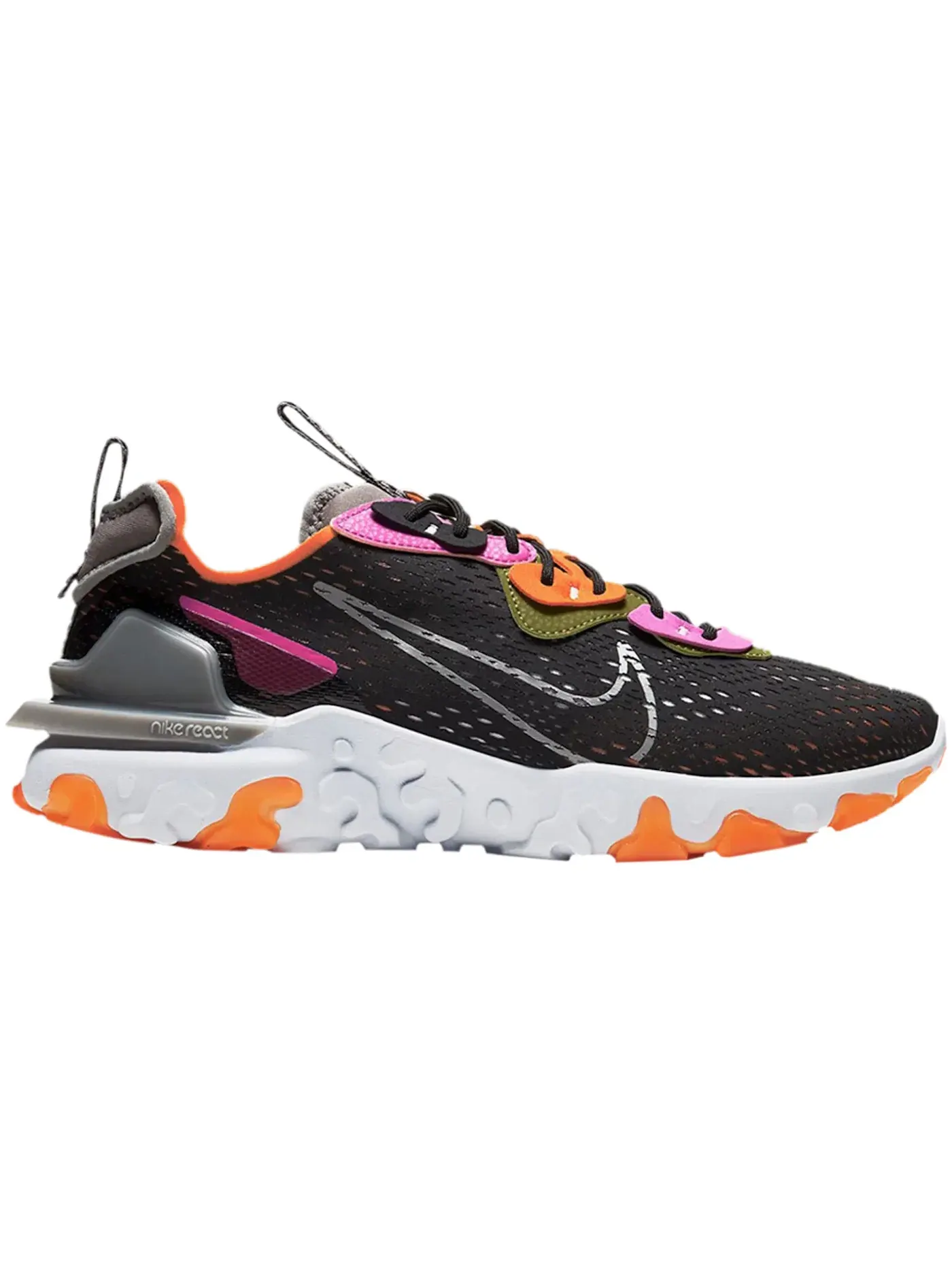 Мужские кроссовки Lifestyle Nike React Vision — изображение 1 из 1, черный/серый-оранжевый