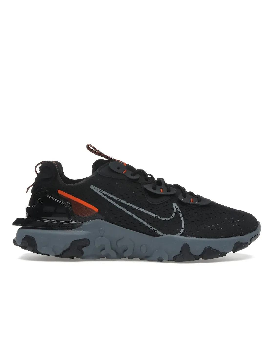 Мужские кроссовки Lifestyle Nike React Vision — изображение 1 из 4, черный/оранжевый//серый