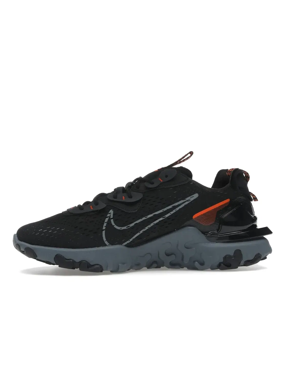 Мужские кроссовки Lifestyle Nike React Vision — изображение 3 из 4, черный/оранжевый//серый