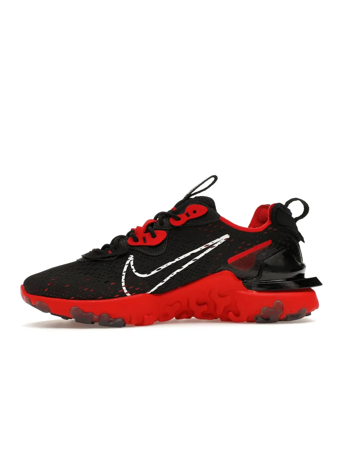 Мужские кроссовки Lifestyle Nike React Vision — изображение 3 из 4, черный/белый/красный