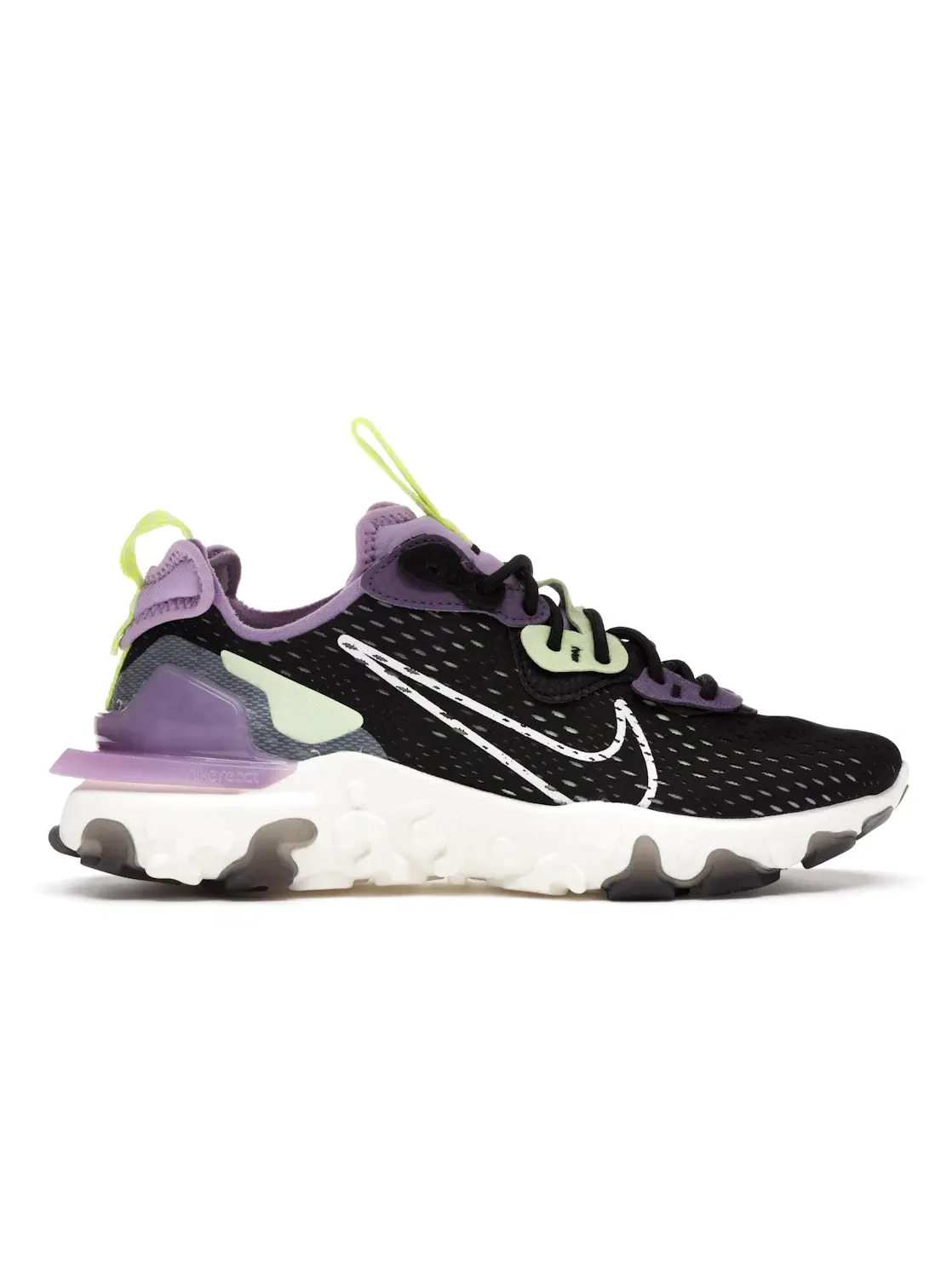Женские кроссовки для активного отдыха Nike React Vision Nike — изображение 1 из 4, черный/серый/фиолетовый