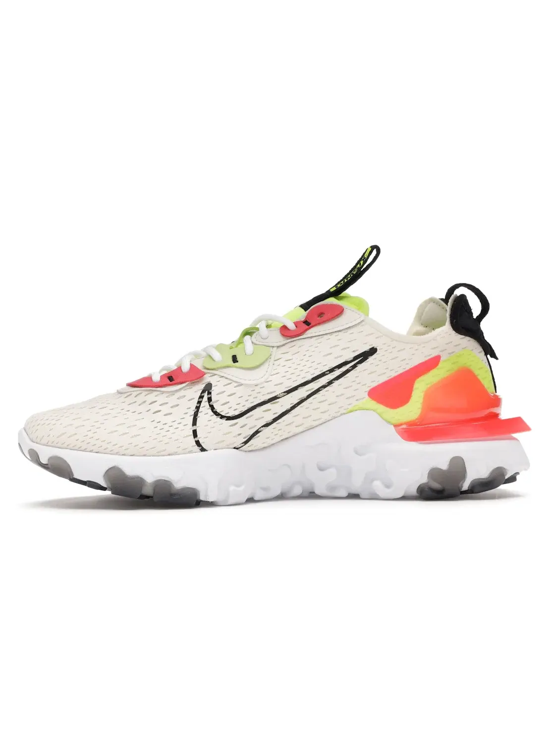 Женские кроссовки Lifestyle Nike React Vision — изображение 3 из 4, белый/черный-оранжевый