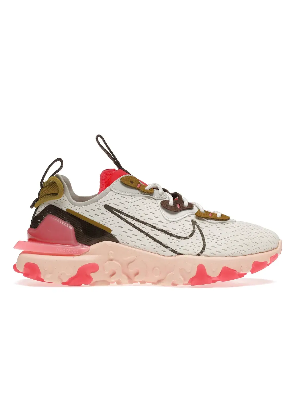 Женские кроссовки Lifestyle Nike React Vision — изображение 1 из 4, белый/красный