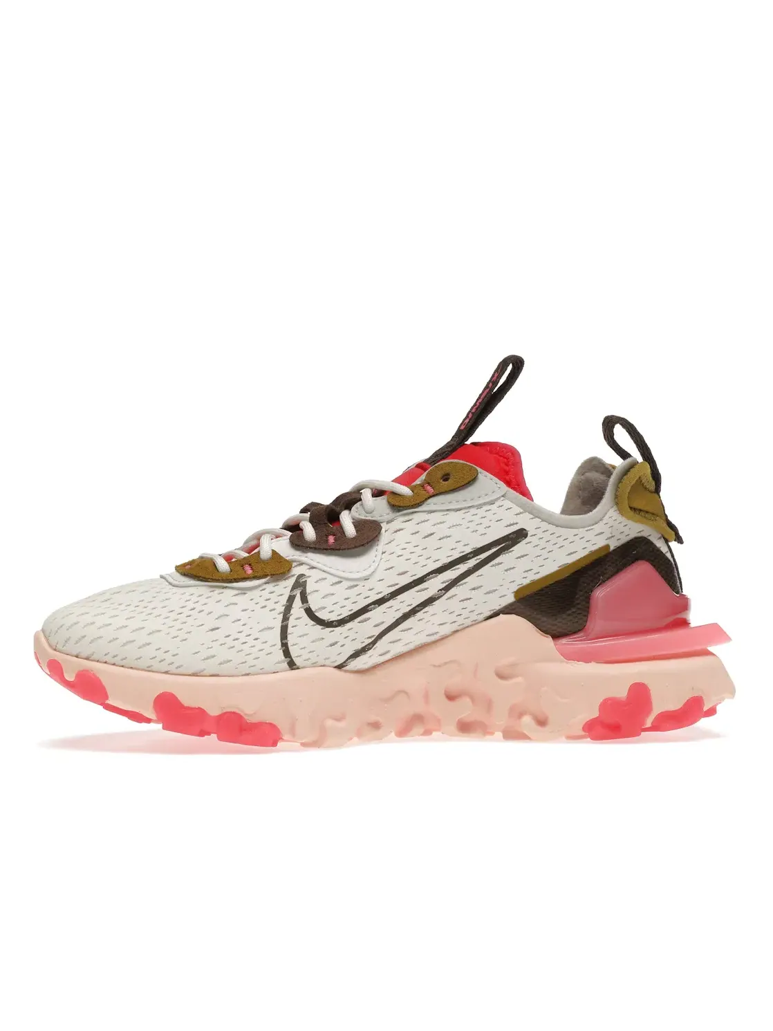 Женские кроссовки Lifestyle Nike React Vision — изображение 3 из 4, белый/красный