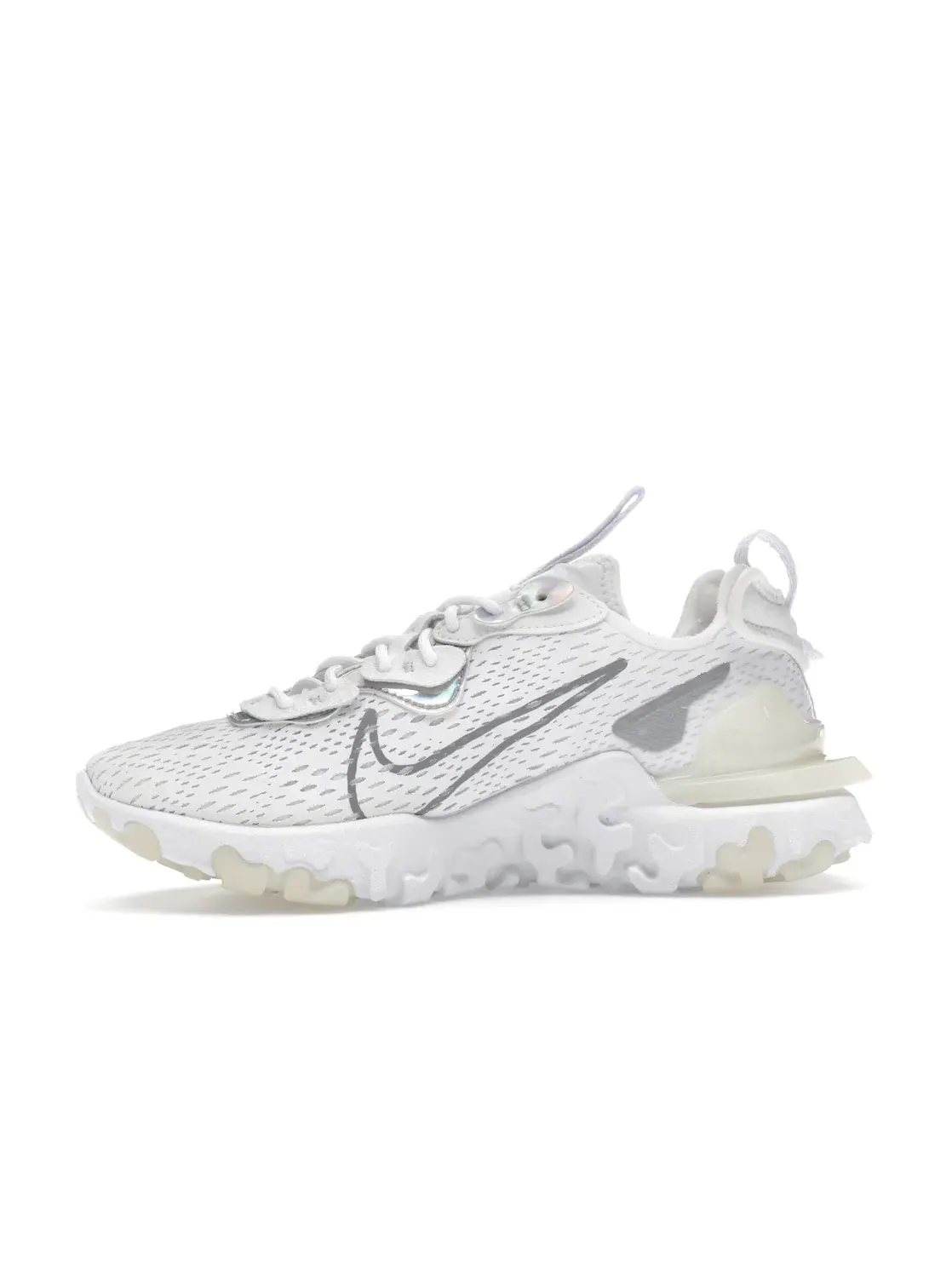 Женские кроссовки с амортизацией Nike React Vision Nike — изображение 3 из 4, белый серый белый