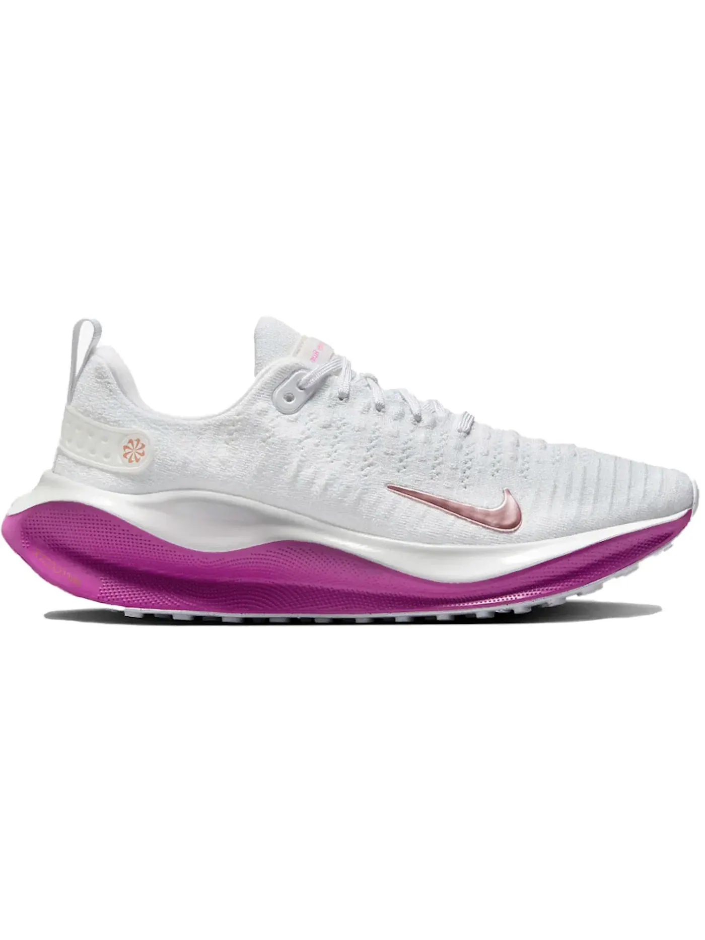 Женские кроссовки с амортизацией Nike ReactX Infinity Run 4 Nike — изображение 1 из 1, белый металлик красный