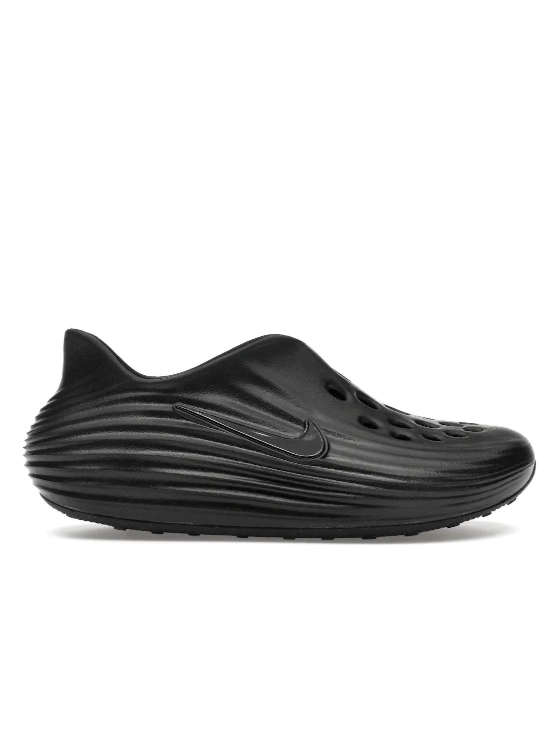 Мужские кроссовки-слайдоны с легкой дышащей конструкцией Nike ReactX Rejuven8 — изображение 1 из 4, черный/черный-черный