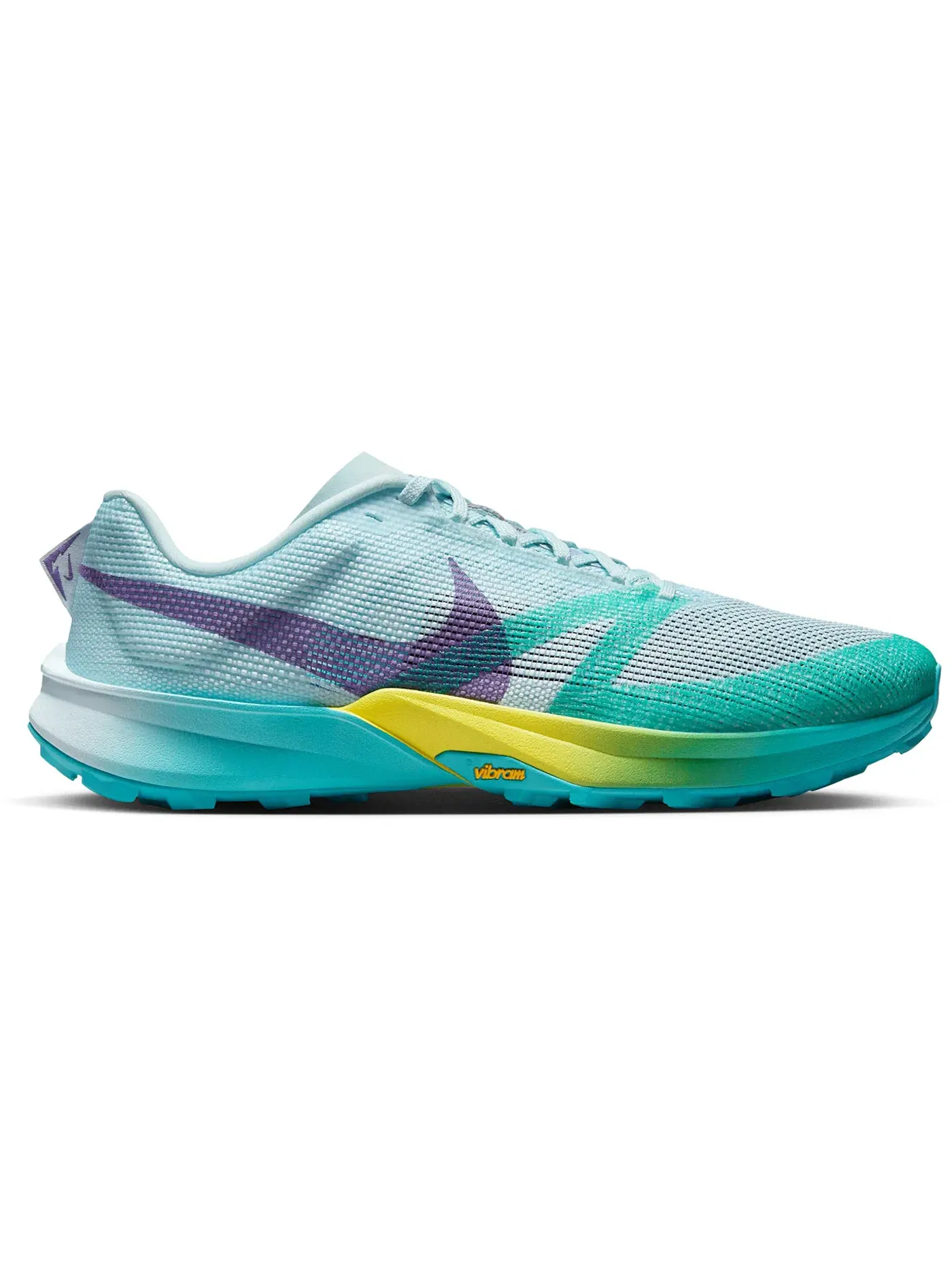 Мужские кроссовки для бега с технологией ReactX Nike ReactX Terra Kiger 10 Nike — изображение 1 из 1, синий желтый фиолетовый