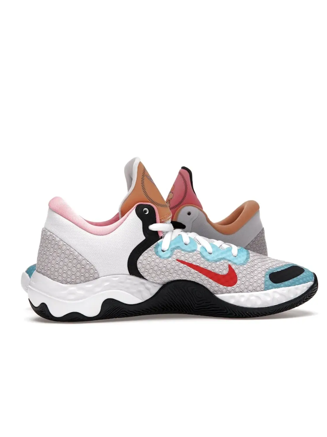 Мужские кроссовки для баскетбола Nike Renew Elevate 2 — изображение 3 из 4, синий-красный-черный