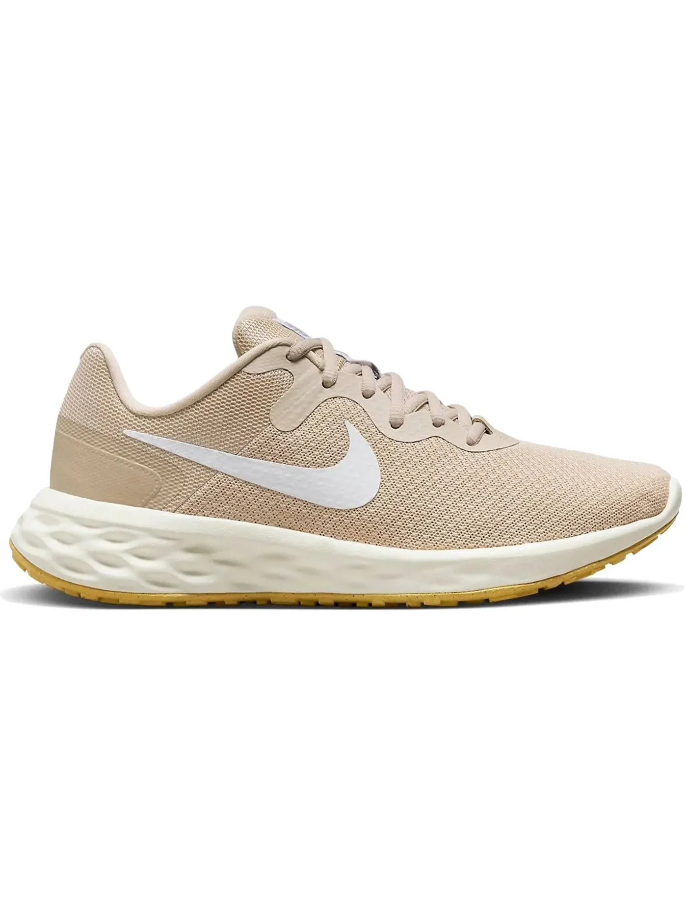 Женские кроссовки для бега Nike Revolution 6 Next Nature — изображение 1 из 1, белый/золотистый