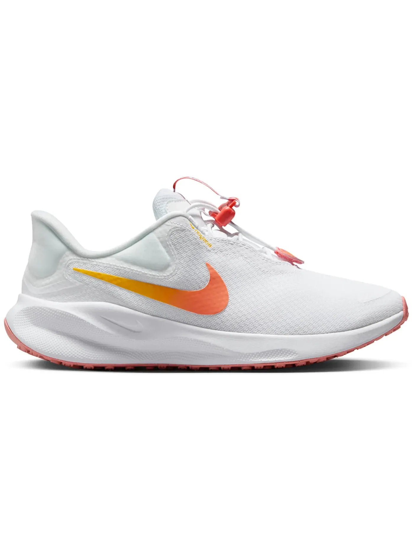 Женские кроссовки для бега Nike Revolution 7 EasyOn — изображение 1 из 1, белый/золотистый