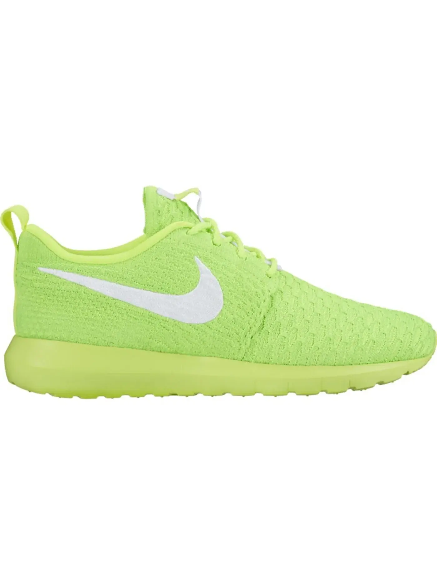 Женские кроссовки с дышащим верхом Nike Roshe NM Flyknit — изображение 1 из 1, белый-зеленый