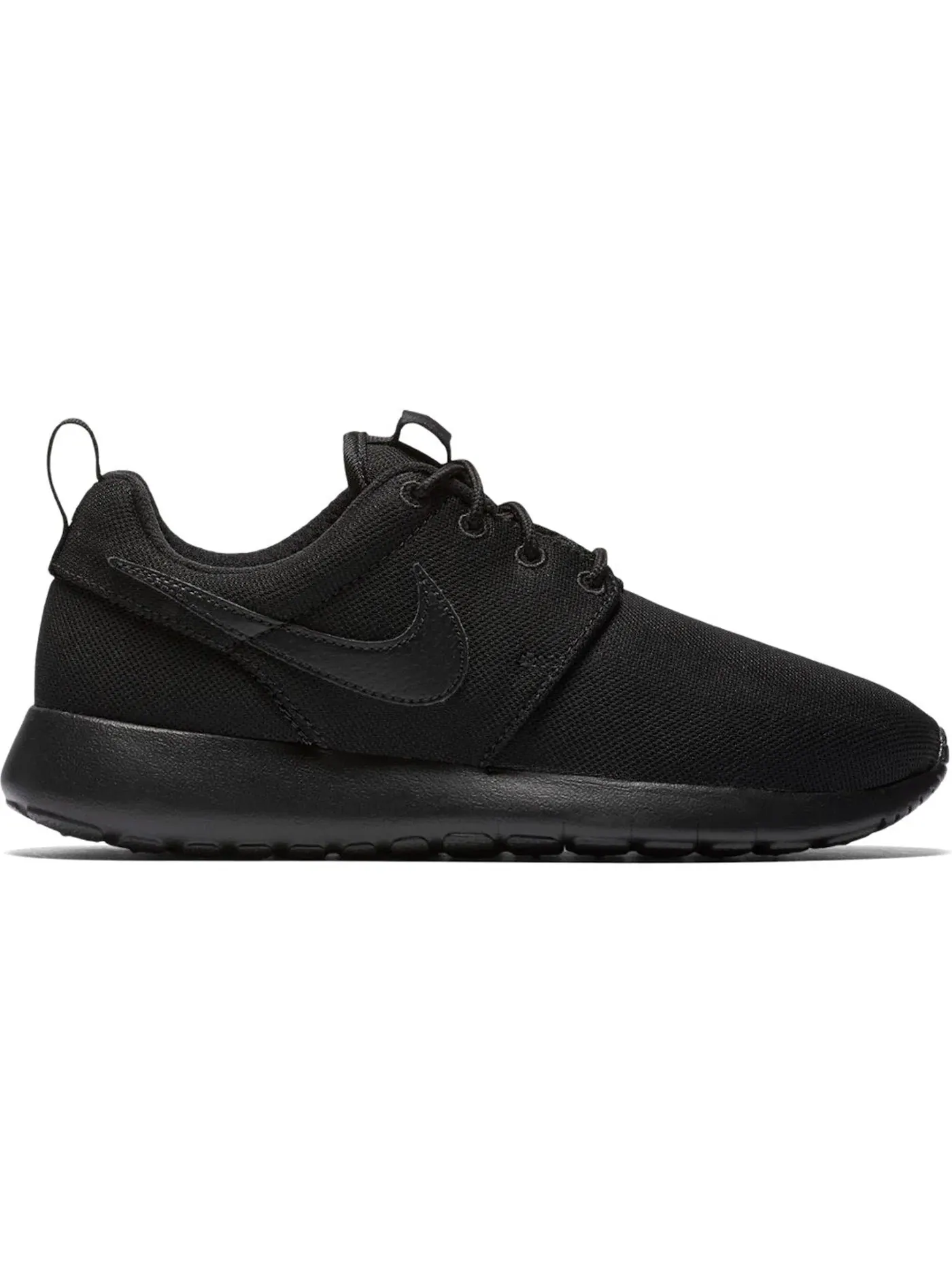 Детские кроссовки с сетчатым верхом Nike Roshe One — изображение 1 из 1, черный/черный-черный