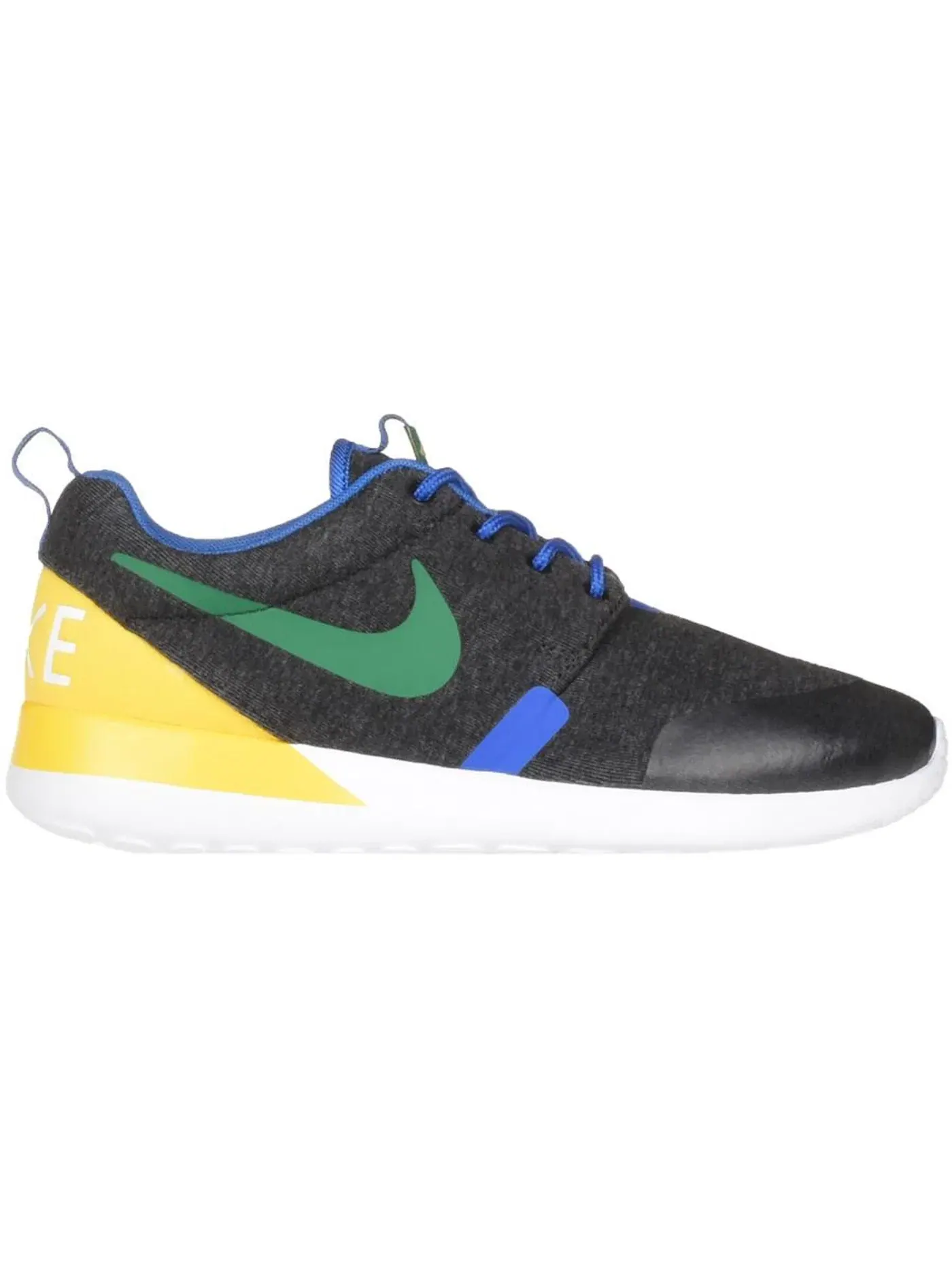Детские кроссовки Lifestyle Nike Roshe Run — изображение 1 из 1, черный/зеленый-желтый