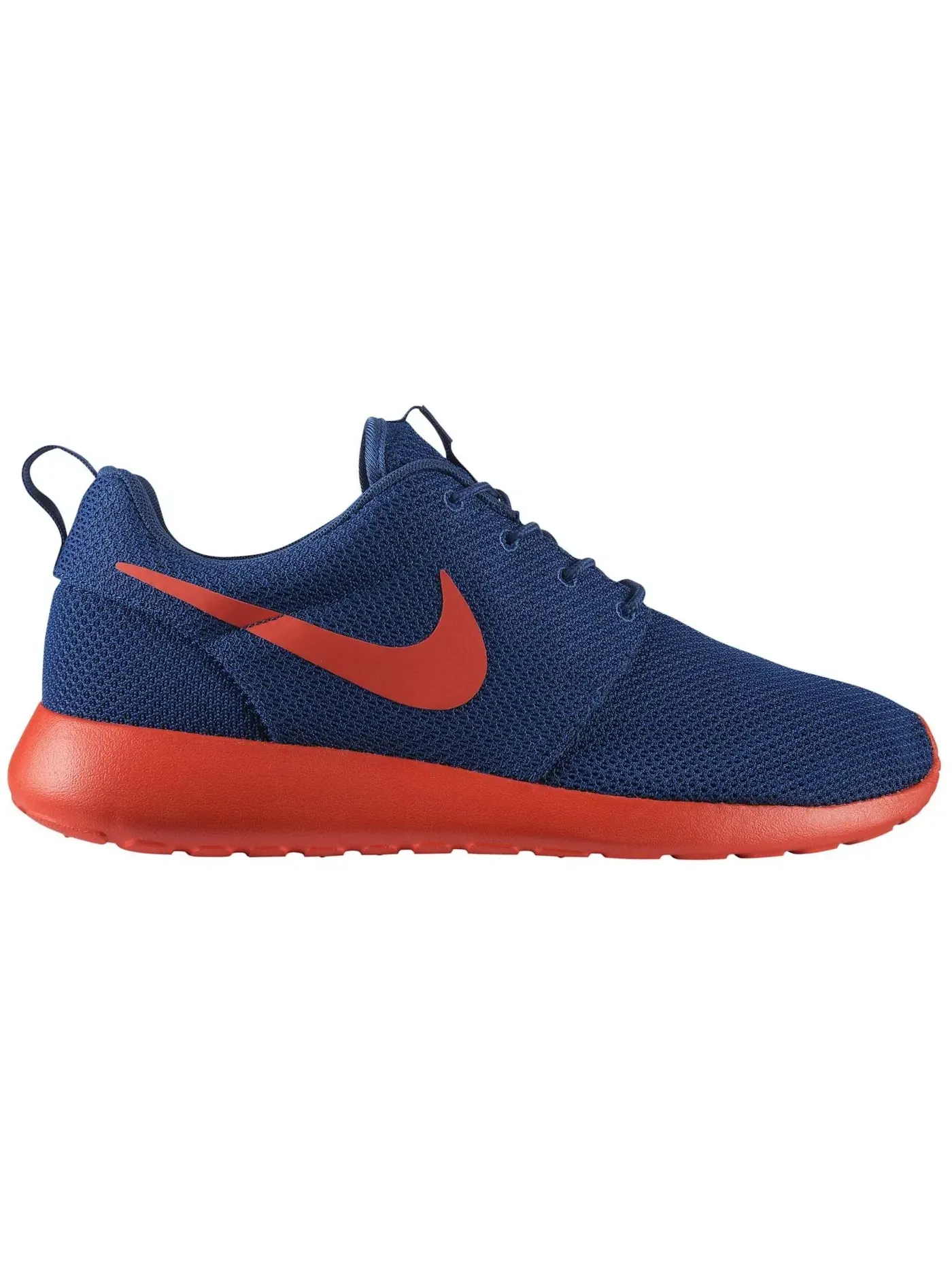 Мужские кроссовки Lifestyle с сетчатым верхом Nike Roshe Run — изображение 1 из 1, темный синий оранжевый