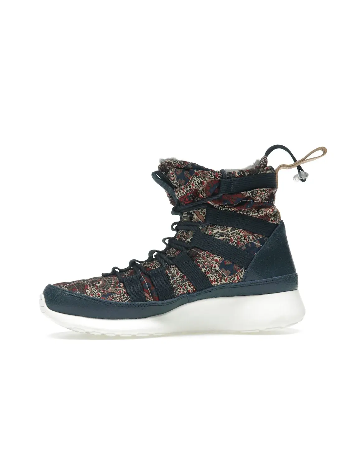 Женский ботинок с высоким верхом Nike Roshe Run Hi Sneakerboot QS Nike — изображение 3 из 4, темно-синий/бежевый