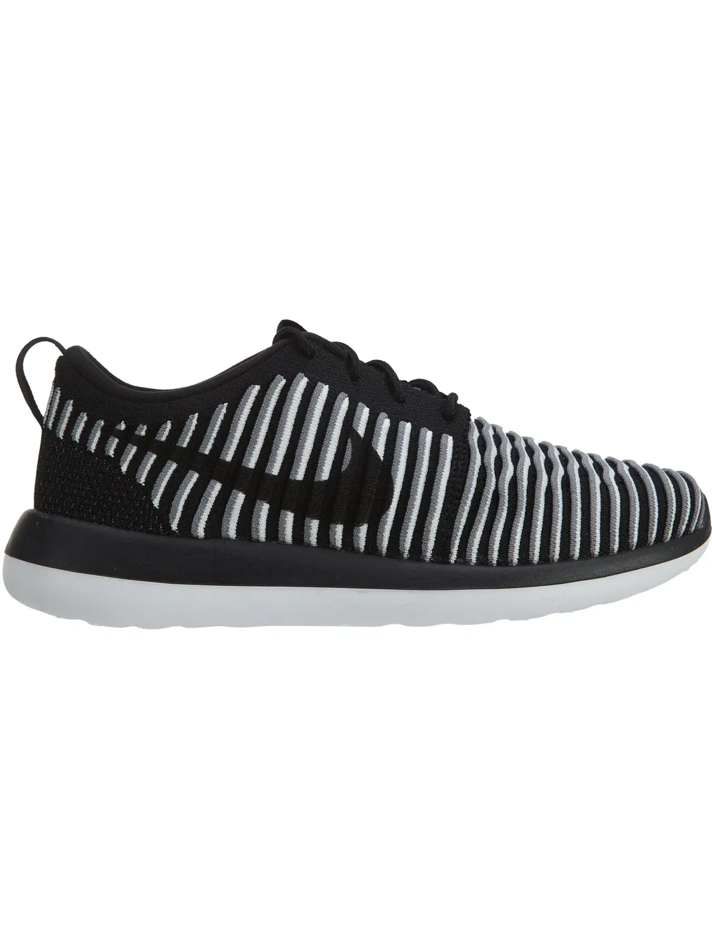 Женские кроссовки повседневные Nike Roshe Two Flyknit Nike — изображение 1 из 1, черный/черный/белый