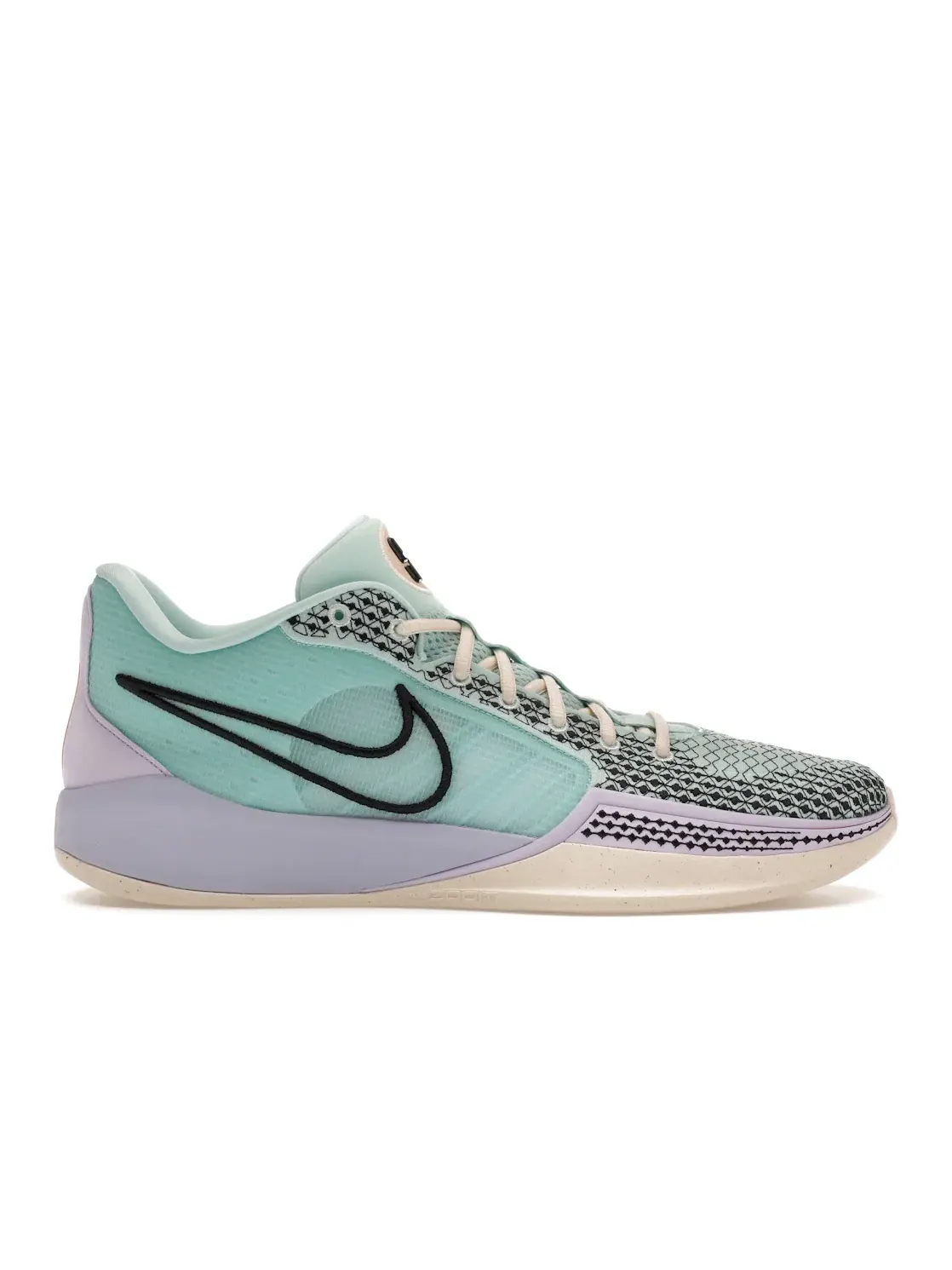 Женские кроссовки с уникальным узором Nike Sabrina 1 Nike — изображение 1 из 4, черный