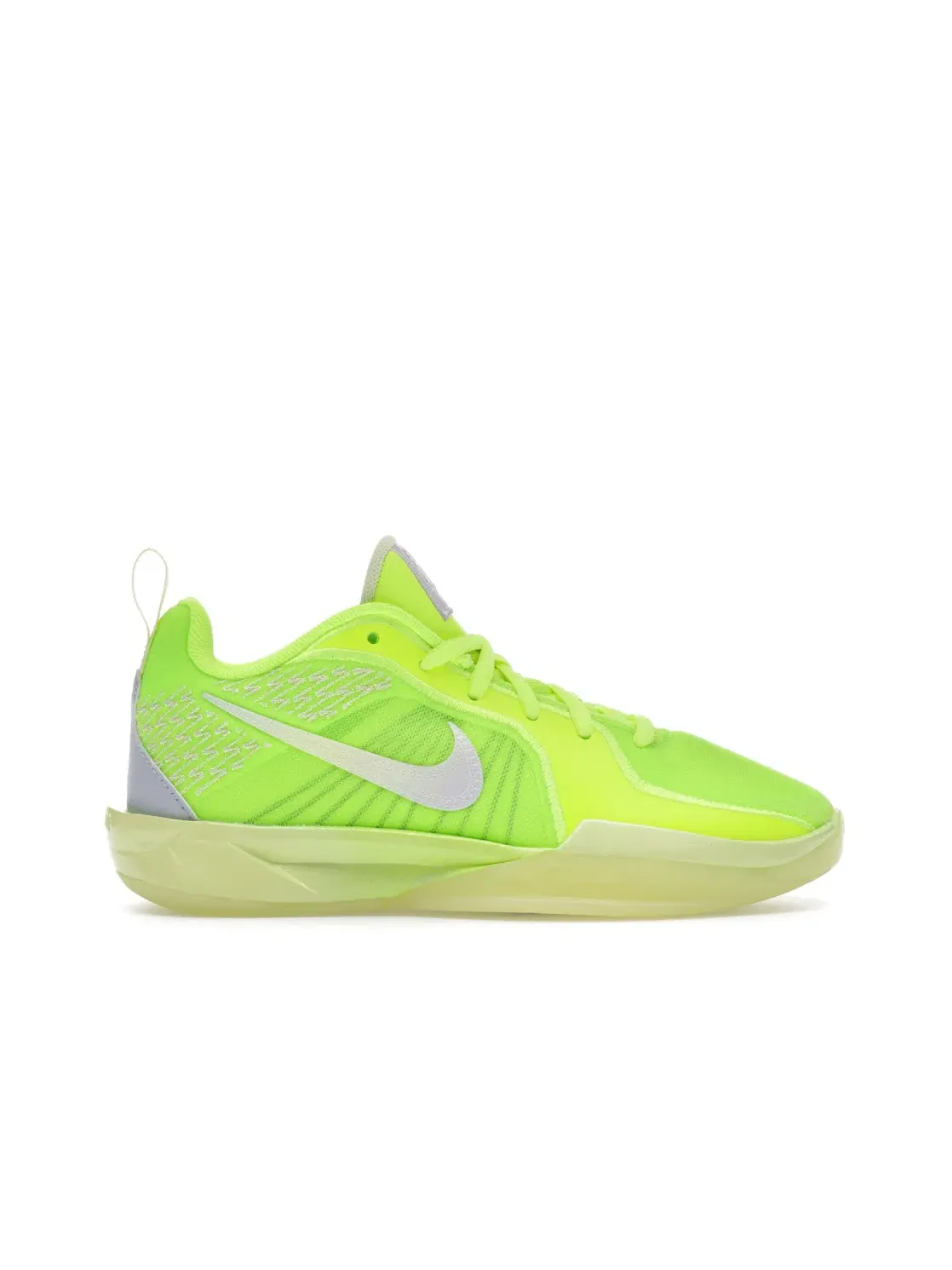 Детские кроссовки для девочек с контрастными вставками Nike Sabrina 2 Nike, Volt Life Lime Doll — изображение 1 из 4