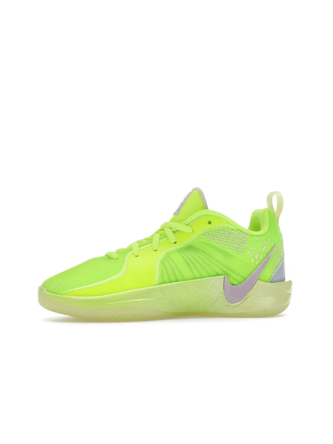 Детские кроссовки для девочек с контрастными вставками Nike Sabrina 2 Nike, Volt Life Lime Doll — изображение 3 из 4