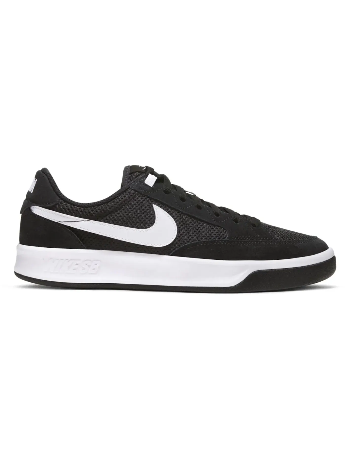 Мужские кроссовки для скейтбординга Nike SB Adversary — изображение 1 из 1, черный/черный/белый
